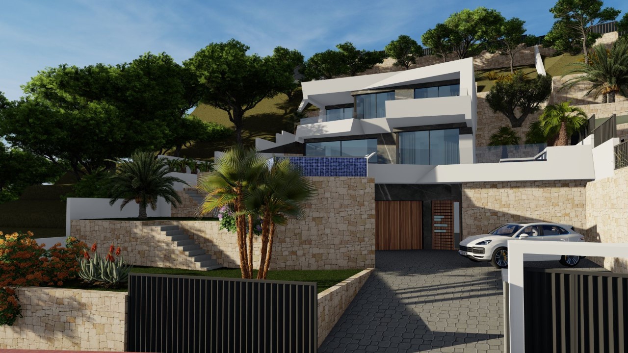 Living room in villa for sale in Calpe