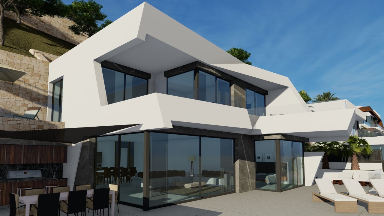 Garden in villa for sale in Calpe