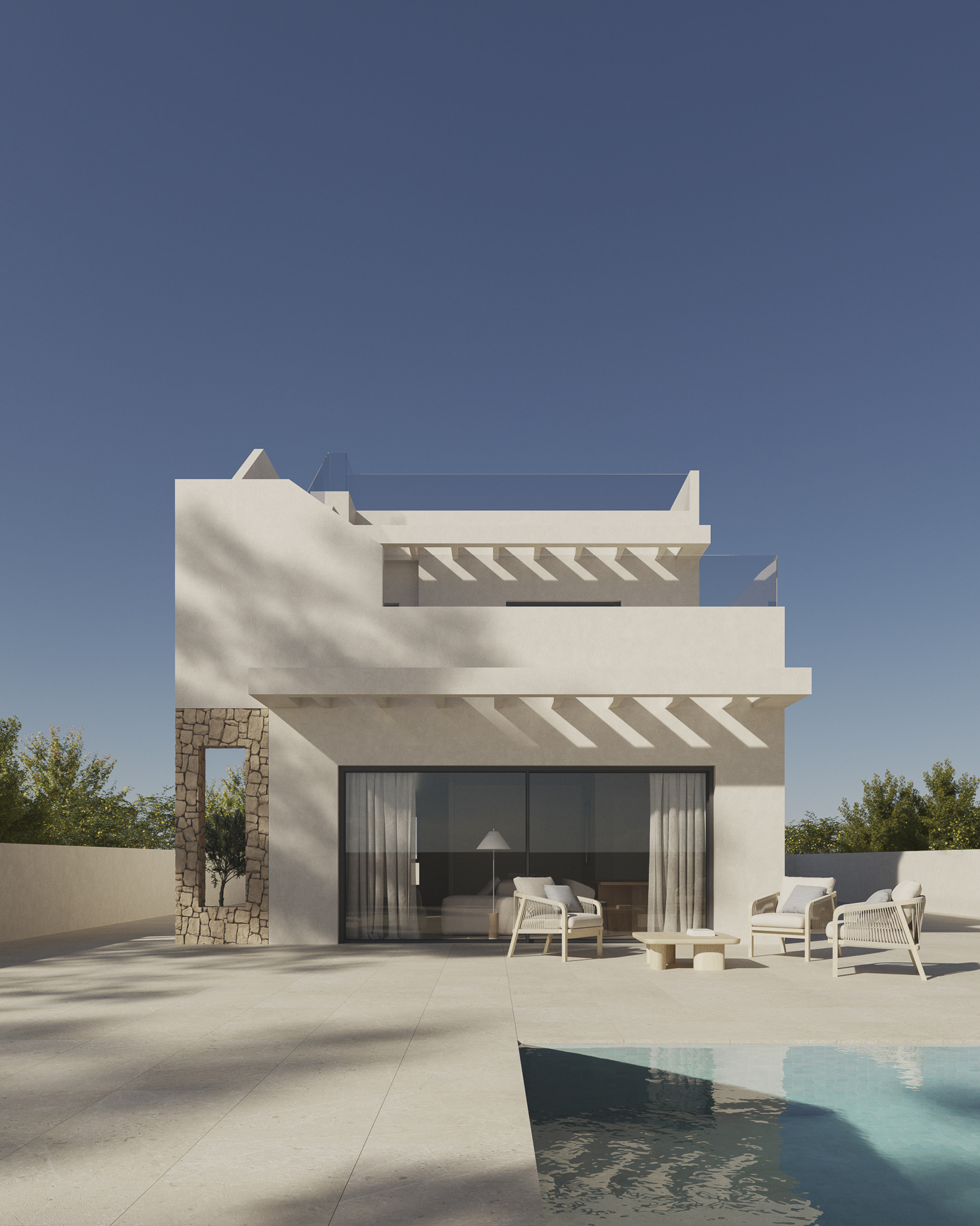 Dining area in villa for sale in Polop