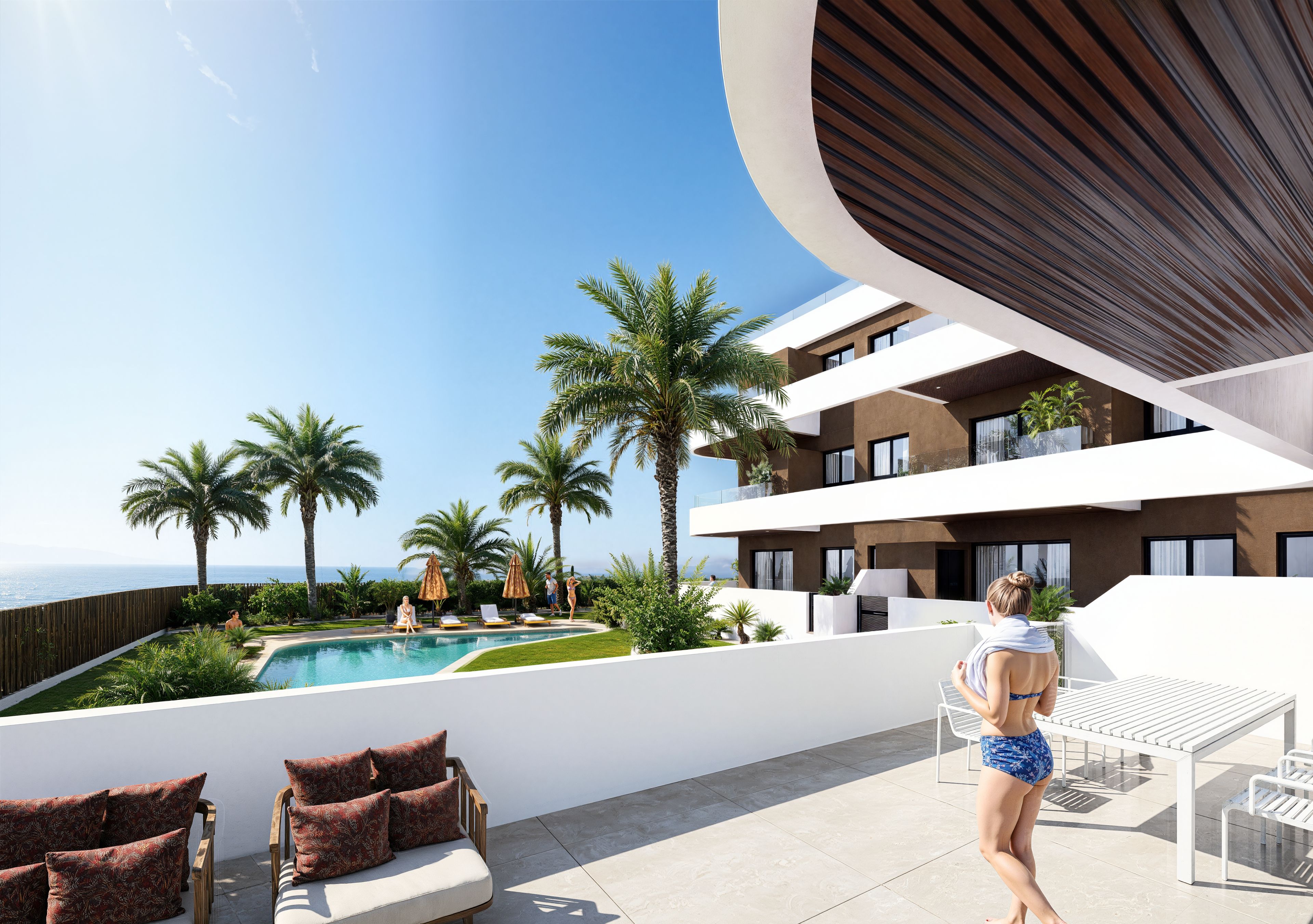 Garden in apartment for sale in Guardamar del Segura