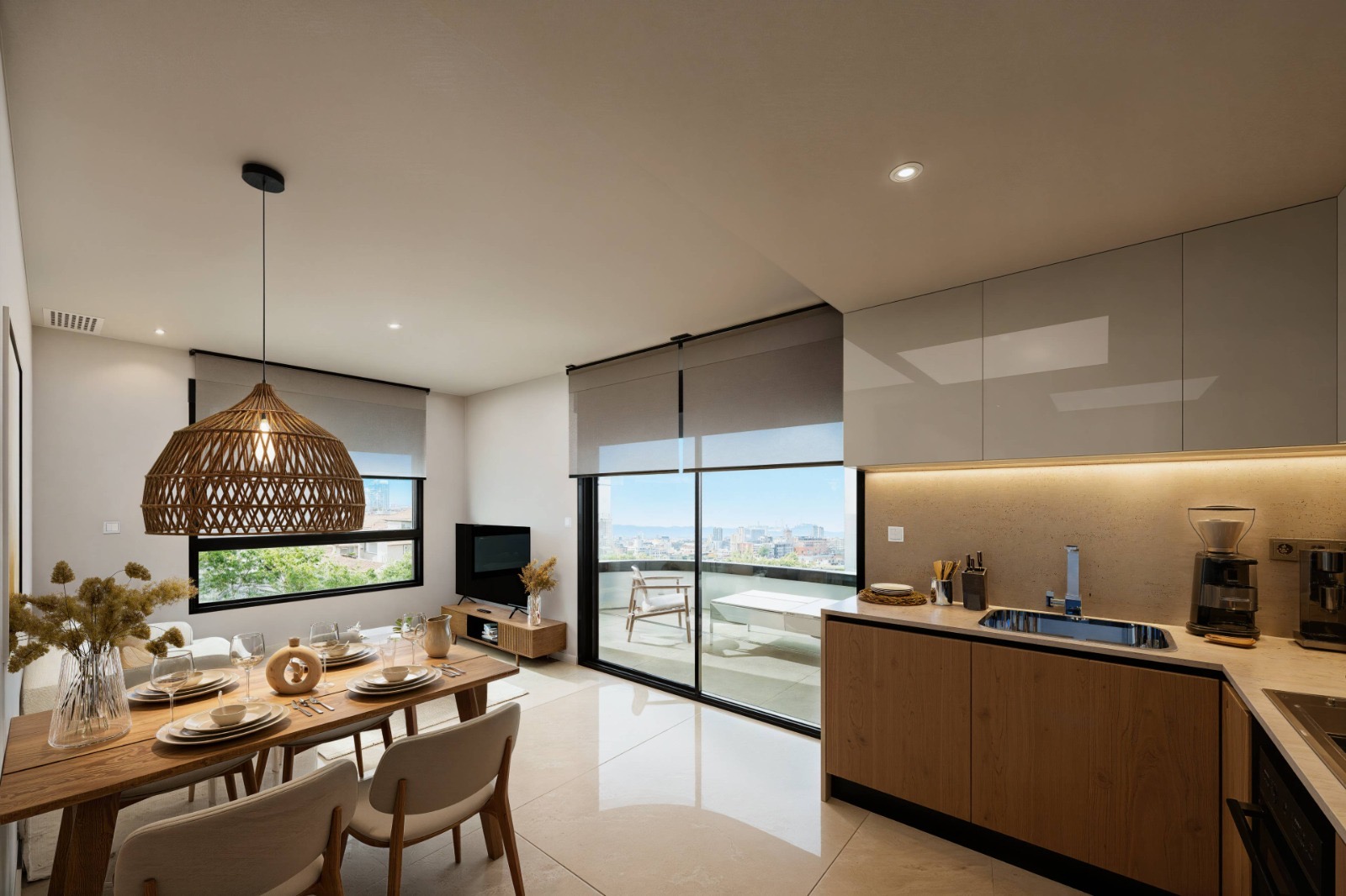 Pool area in apartment for sale in Guardamar del Segura
