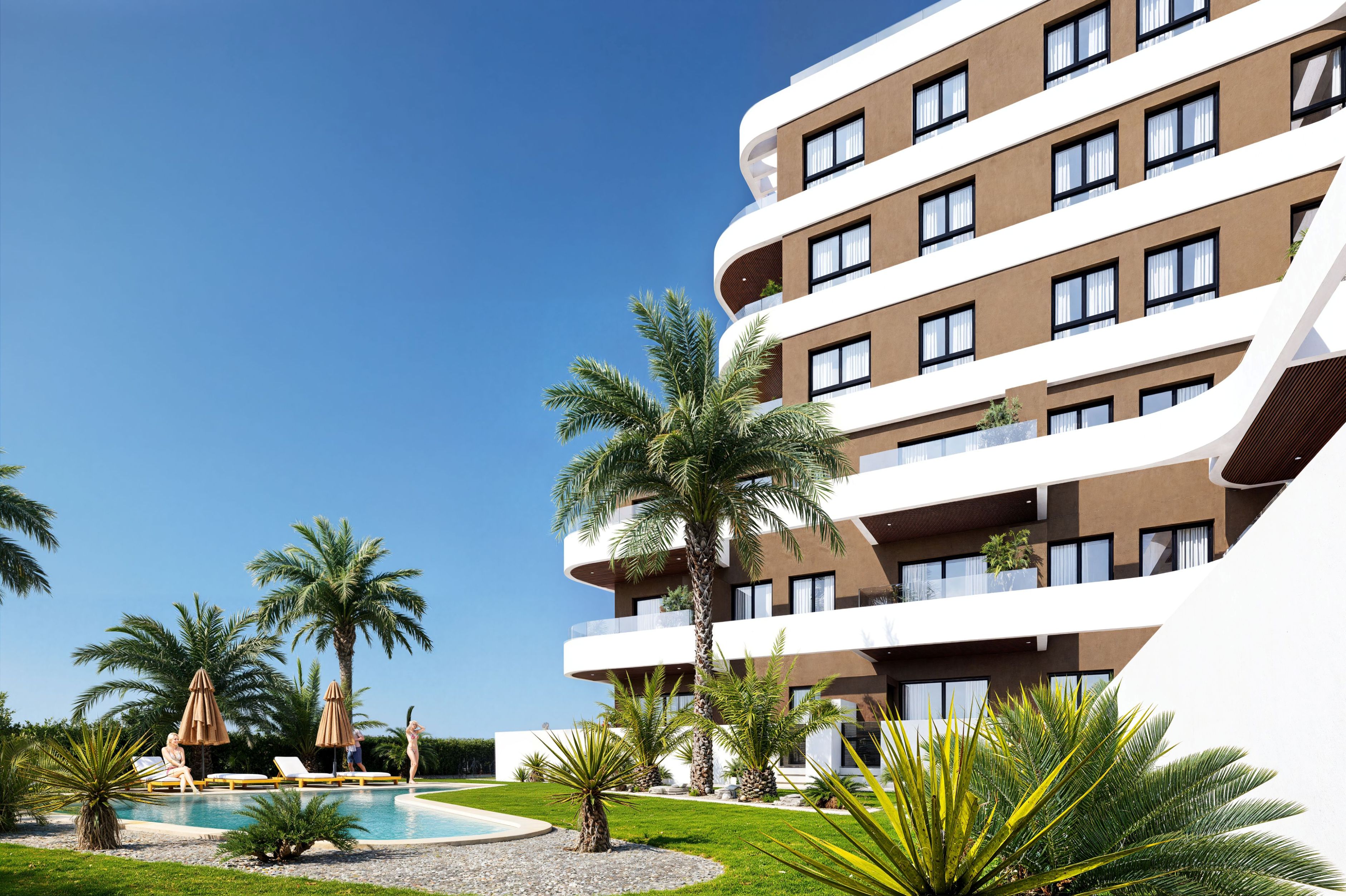 Bedroom in penthouse for sale in Guardamar del Segura