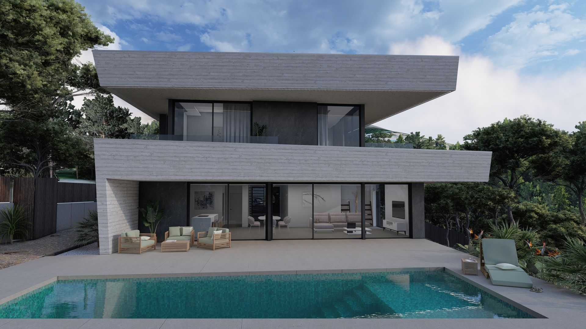 Living room in villa for sale in Altea