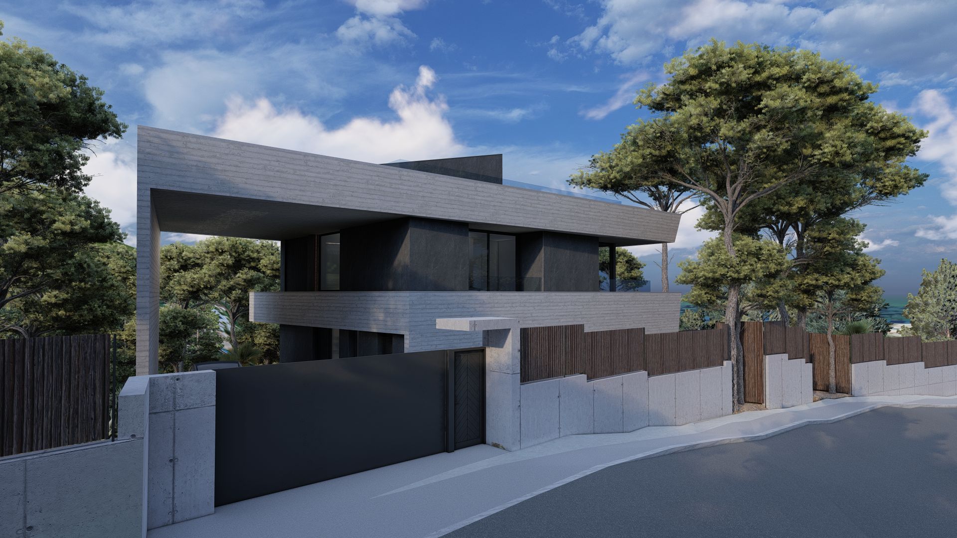 Master bedroom in villa for sale in Altea