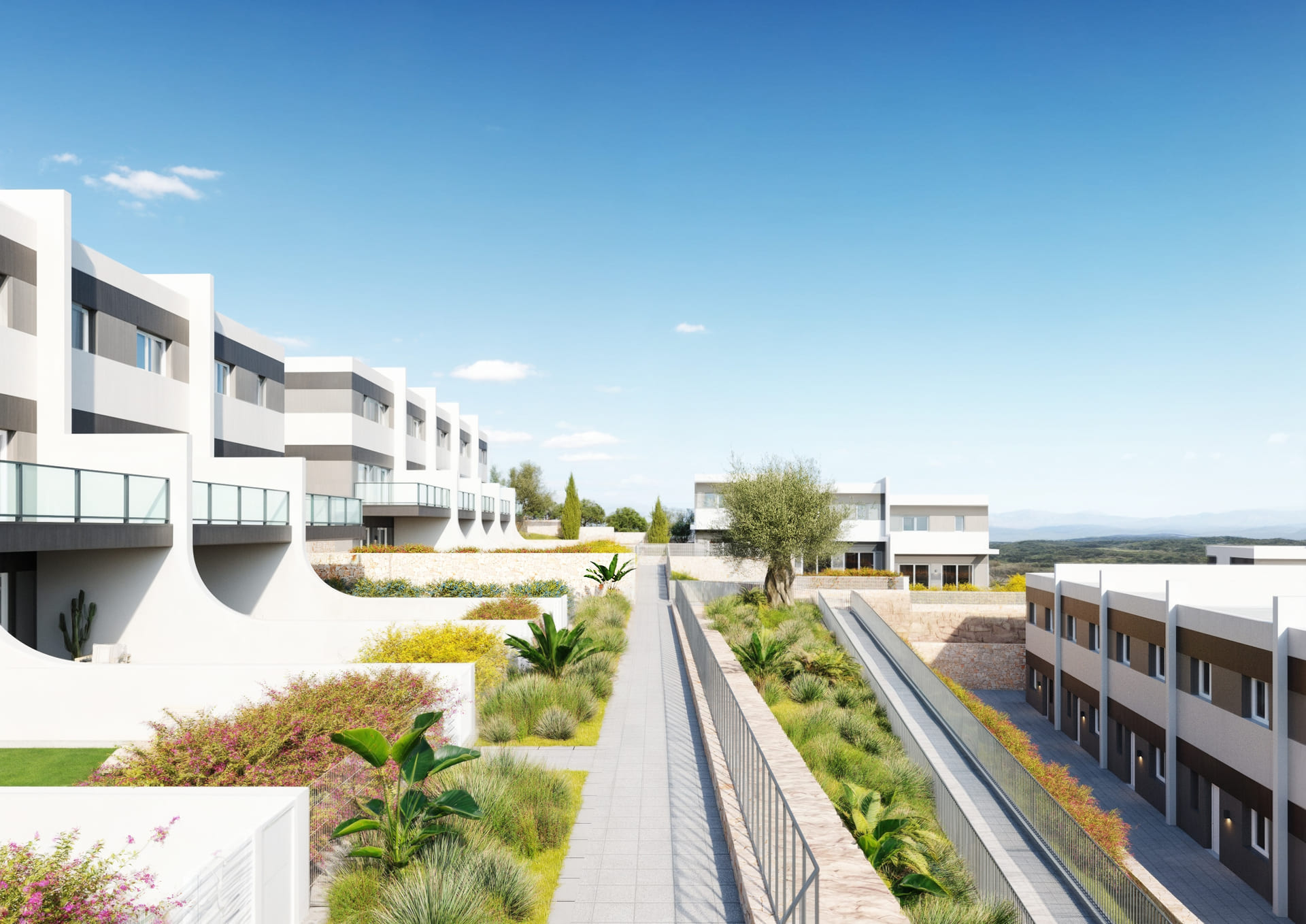 Pool area in terraced for sale in Finestrat