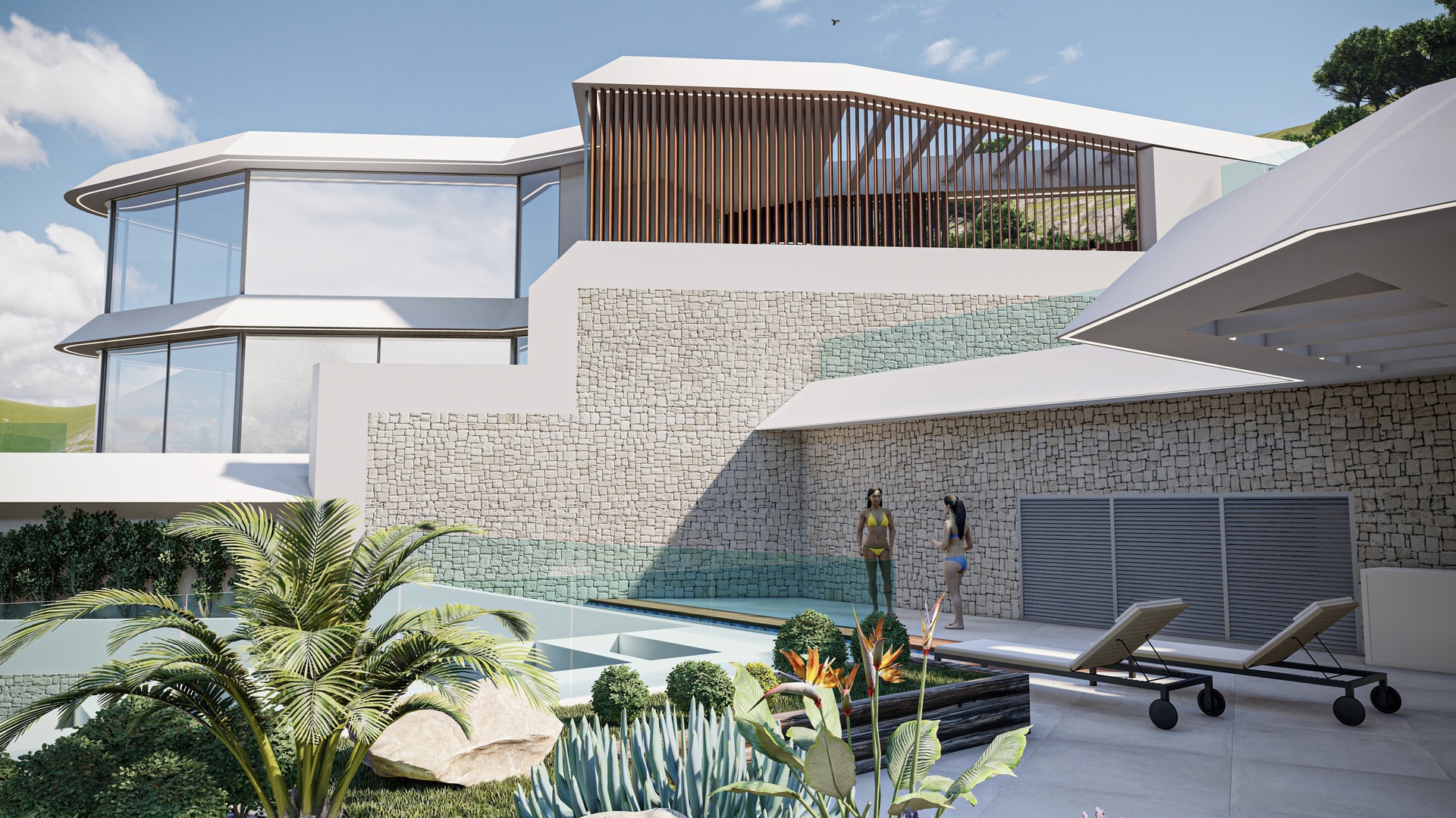Garden in villa for sale in Pueblo Mascarat