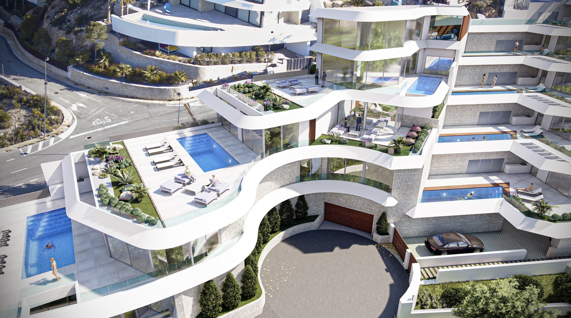 Garden in apartment for sale in Pueblo Mascarat