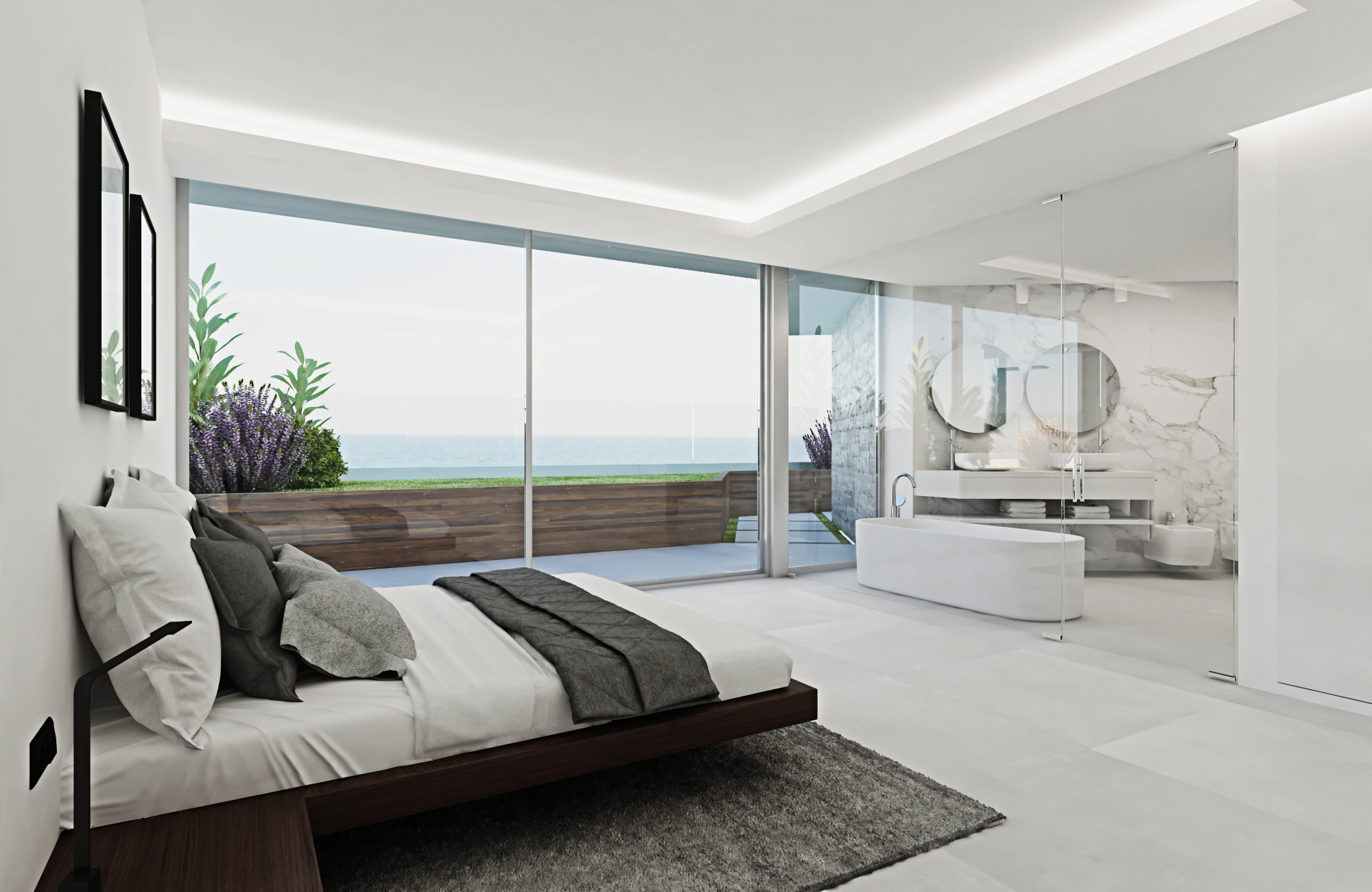 Bathroom in penthouse for sale in Pueblo Mascarat