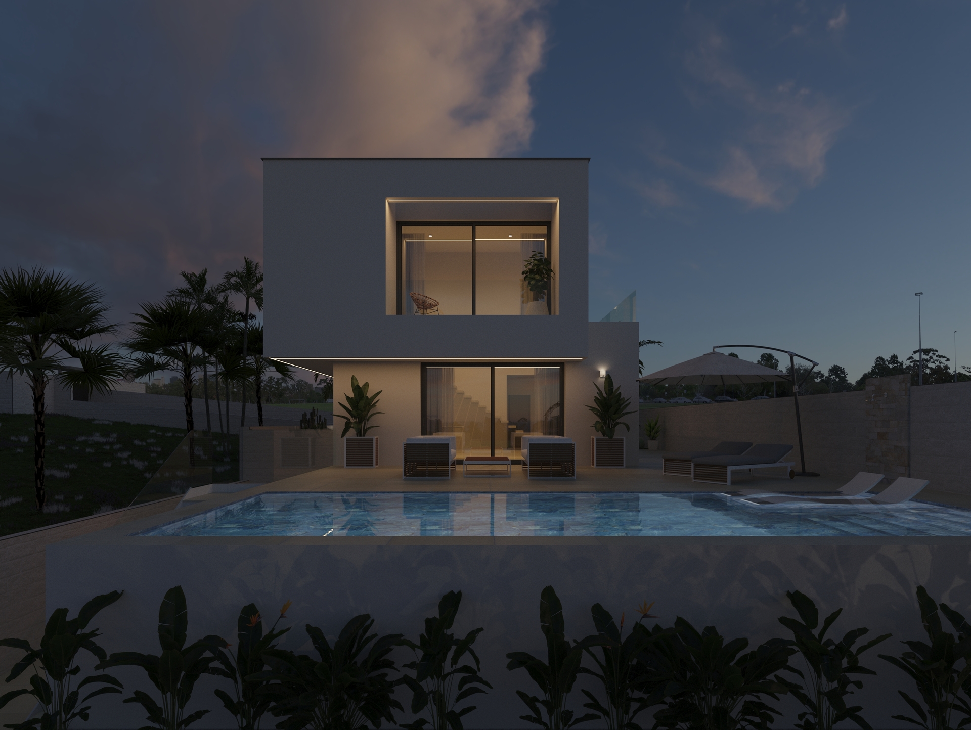 Terrace in villa for sale in Ciudad Quesada