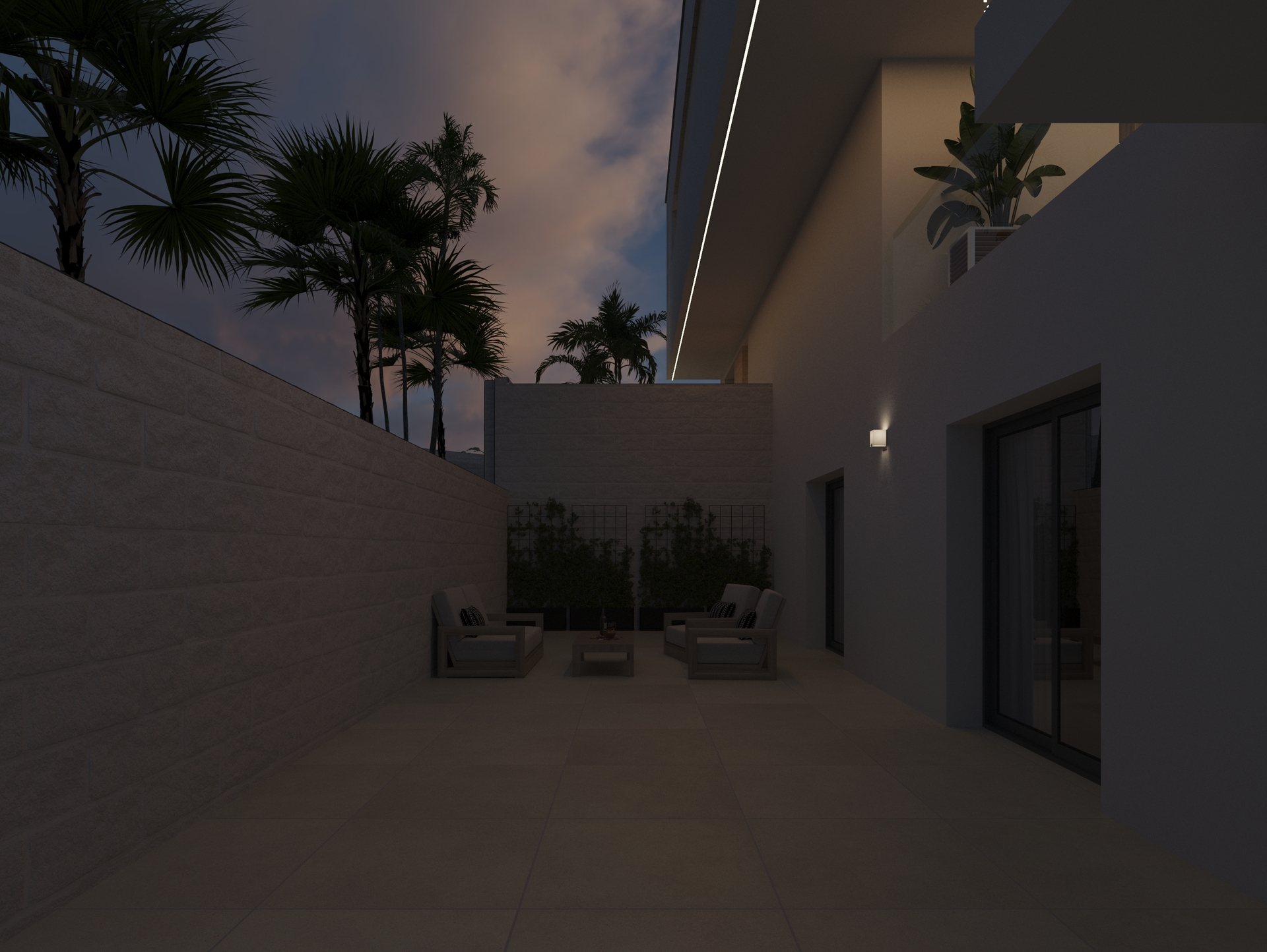 Terrace in villa for sale in Ciudad Quesada