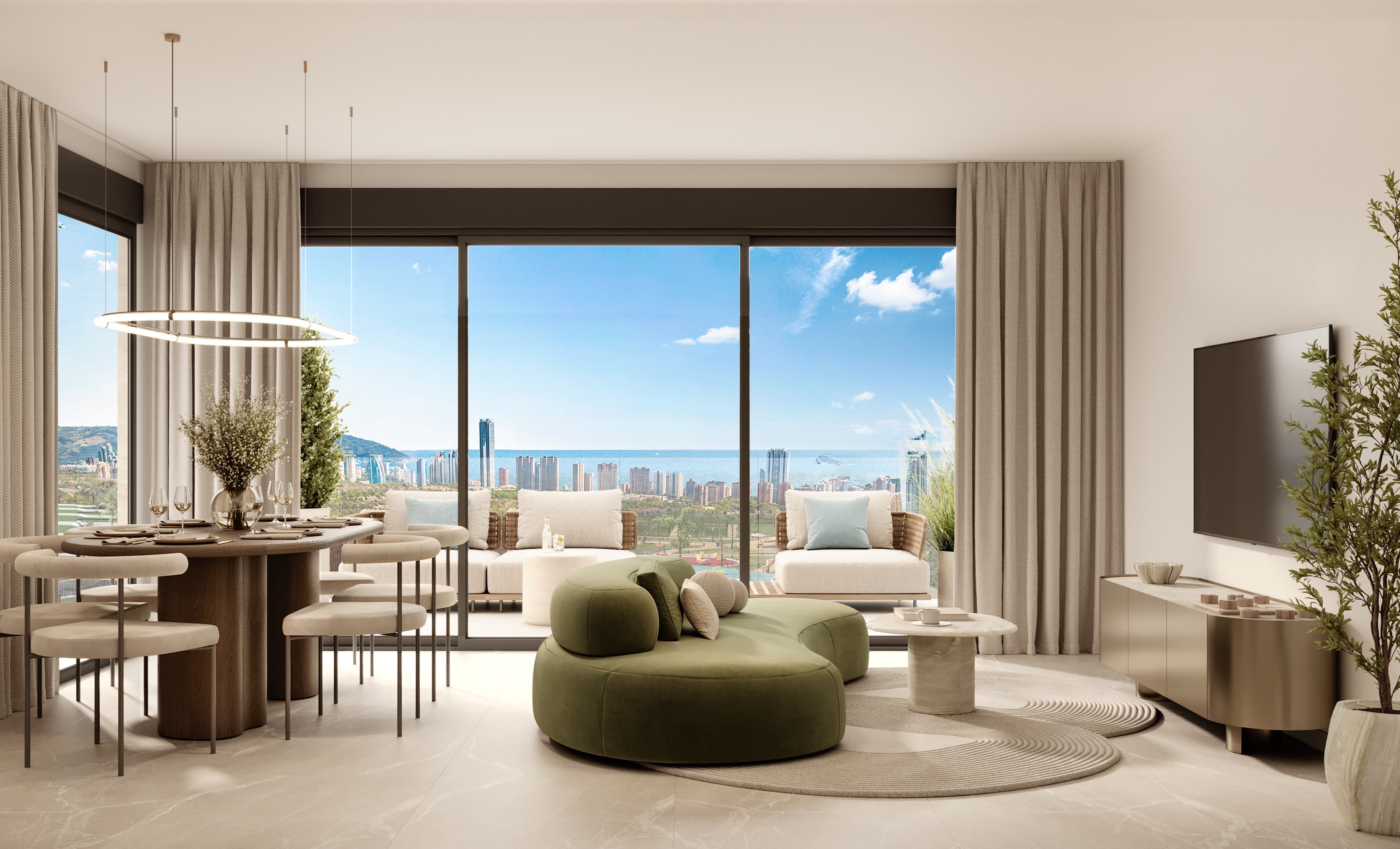 Exterior view in villa for sale in Finestrat