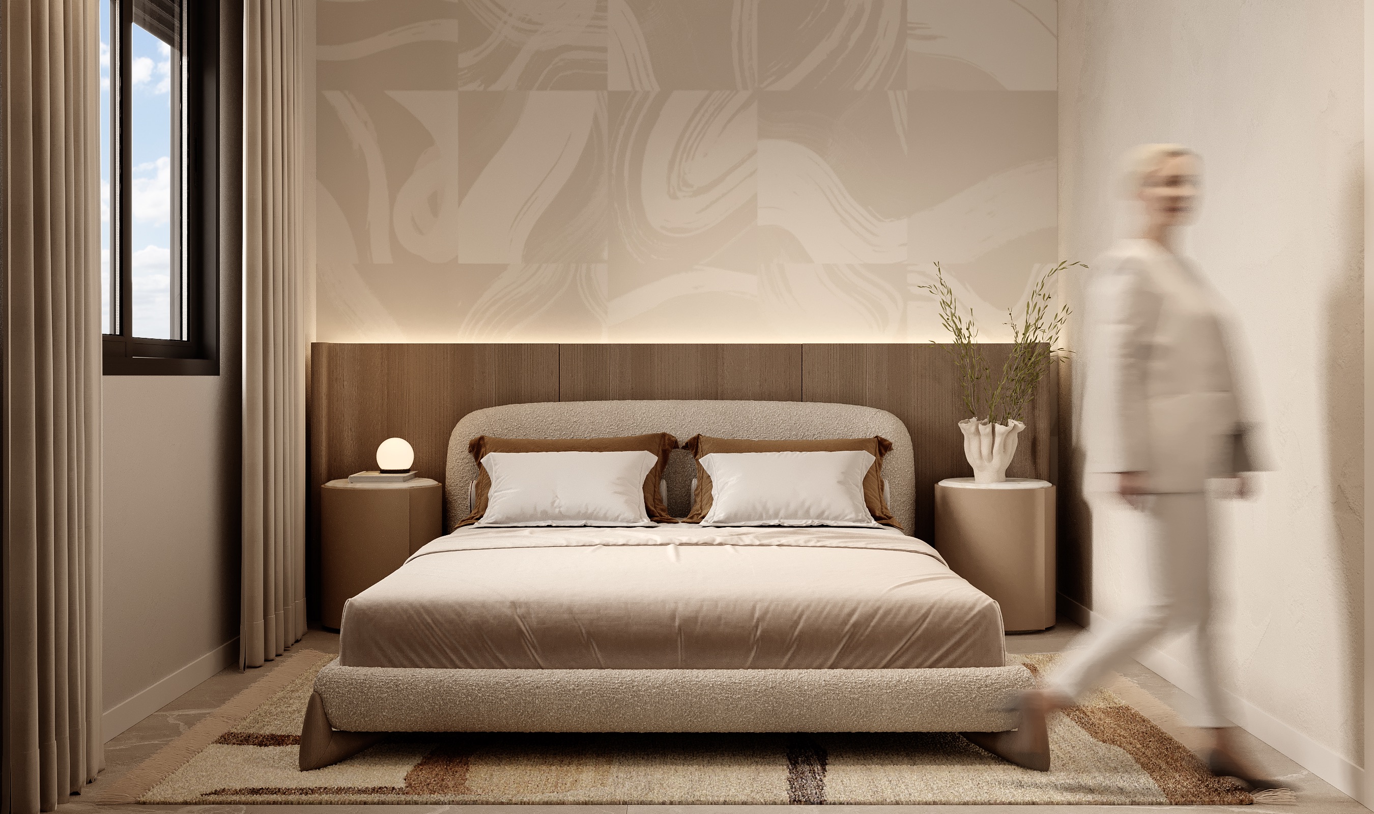 Master bedroom in villa for sale in Finestrat