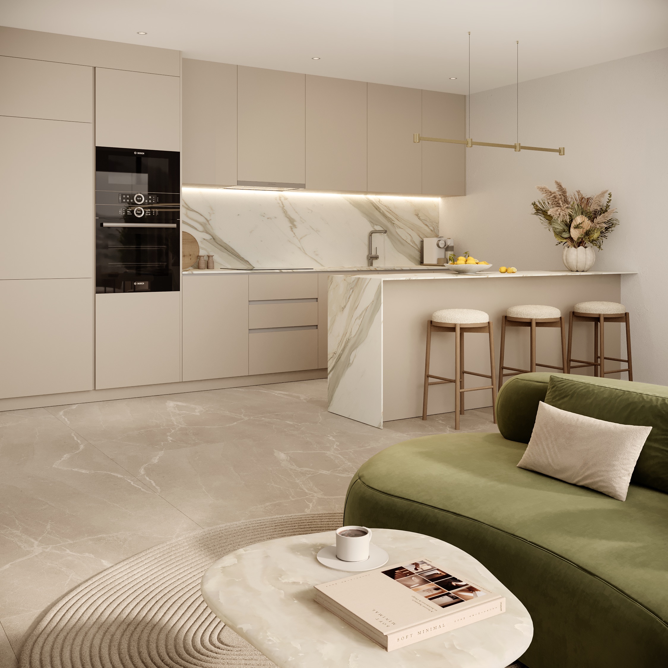 Kitchen in villa for sale in Finestrat