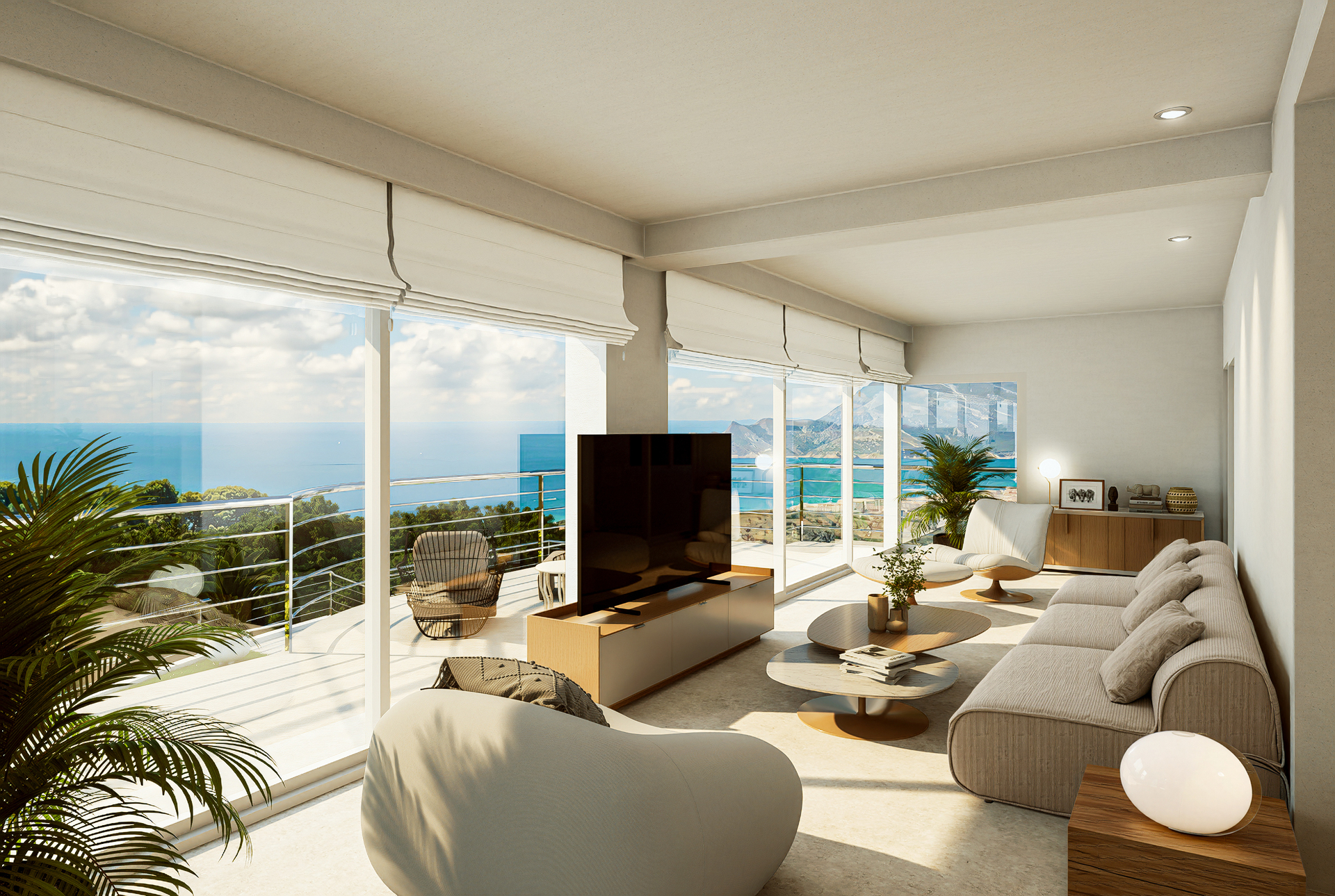 Bathroom in villa for sale in Altea