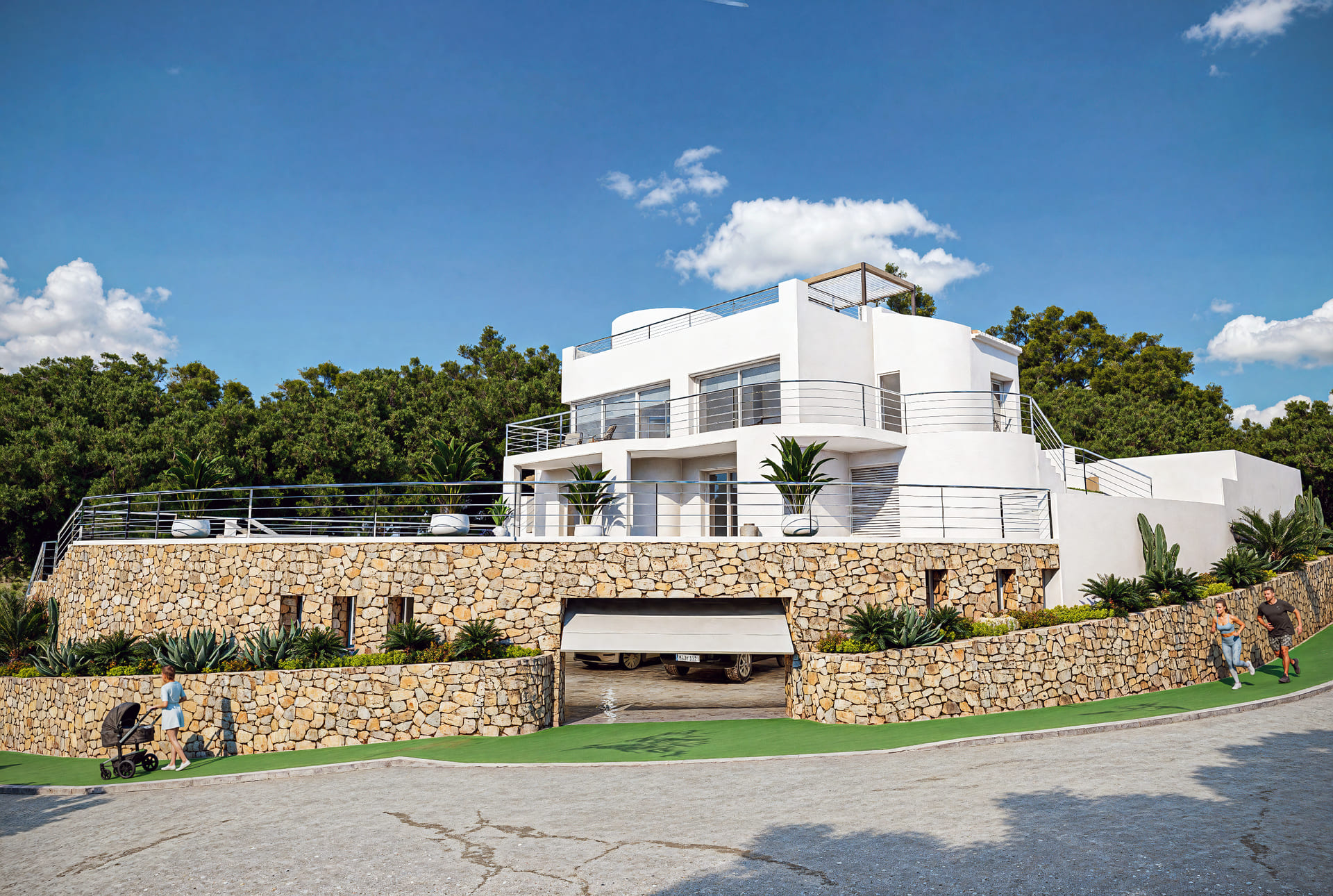 Garden in villa for sale in Altea