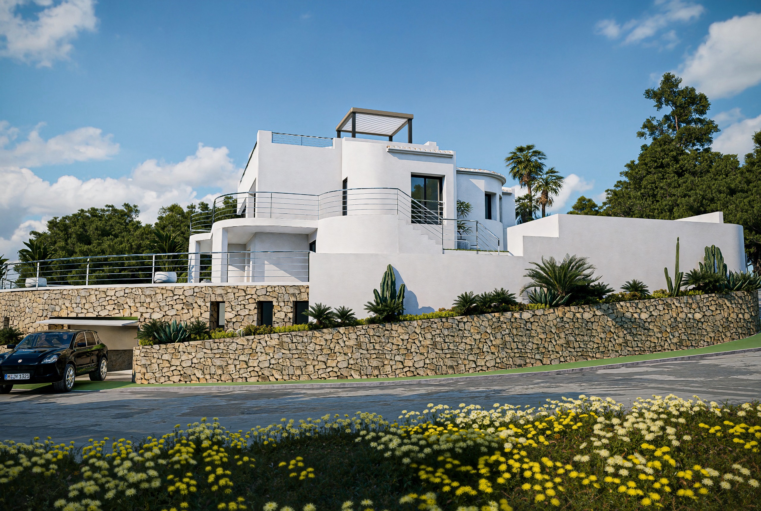 Terrace in villa for sale in Altea