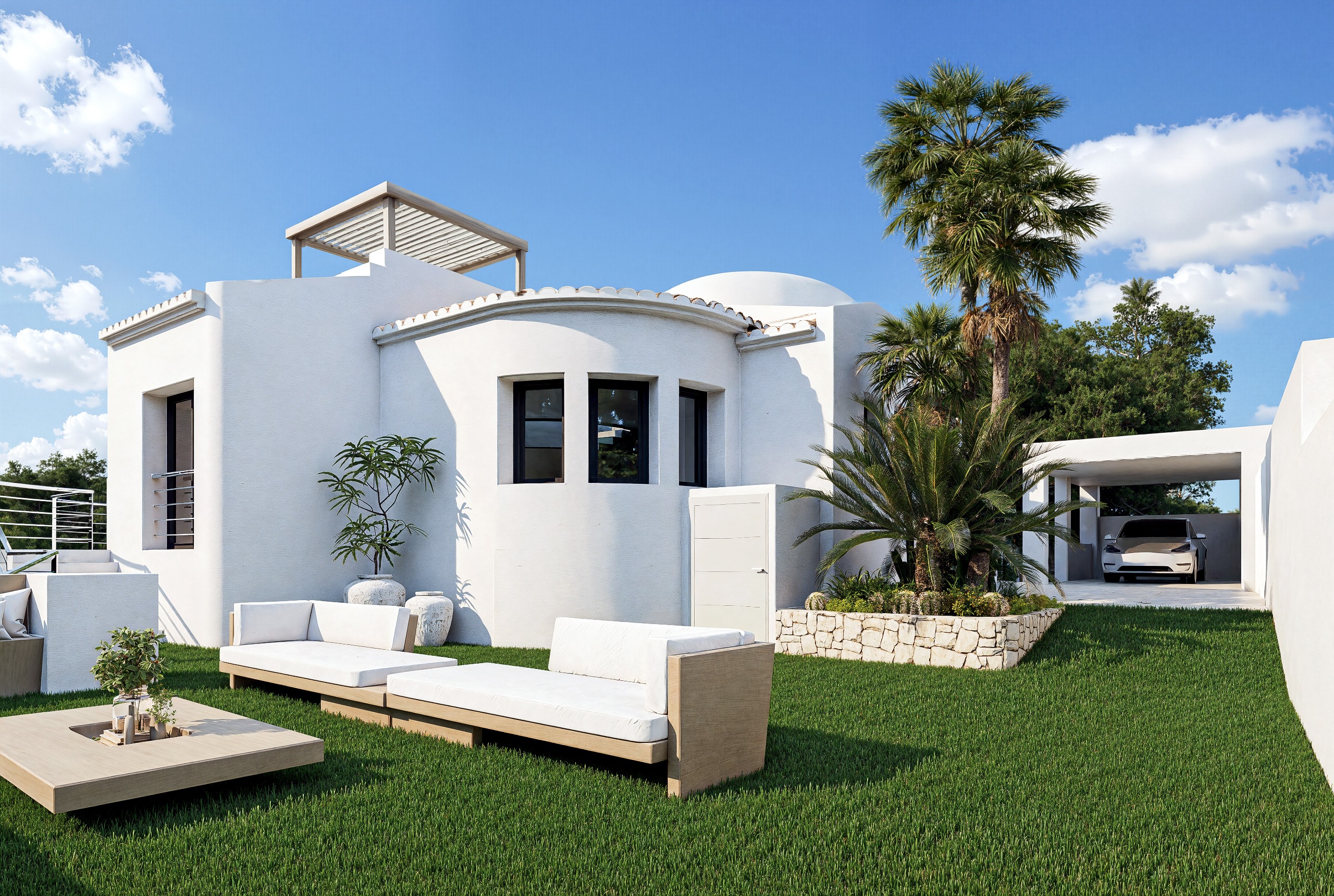 Garden in villa for sale in Altea