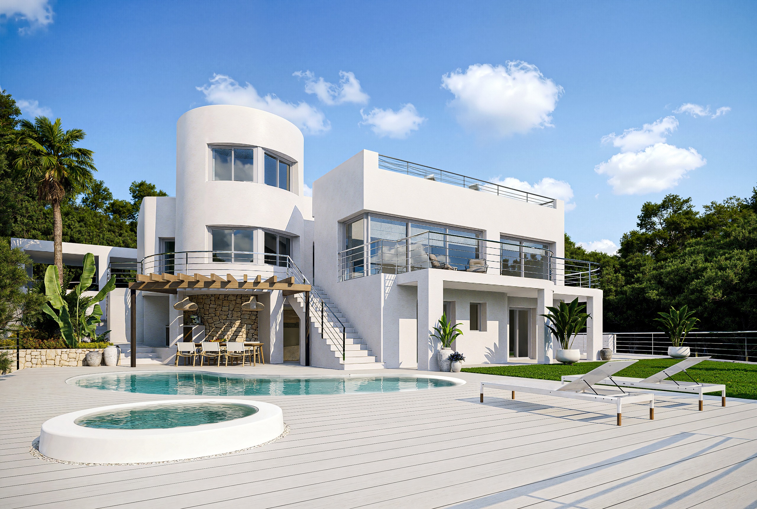 Garden in villa for sale in Altea