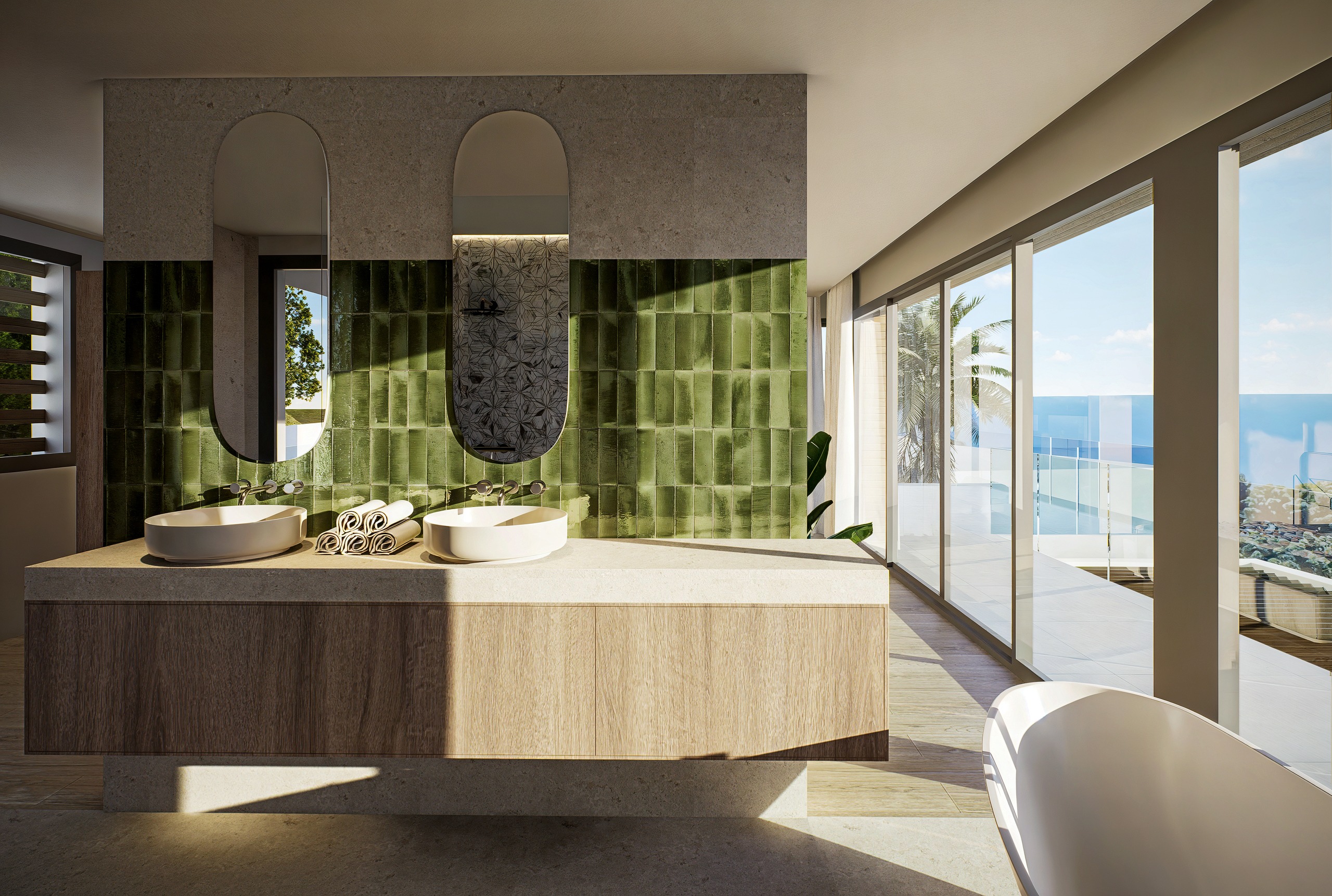 Living room in villa for sale in Altea