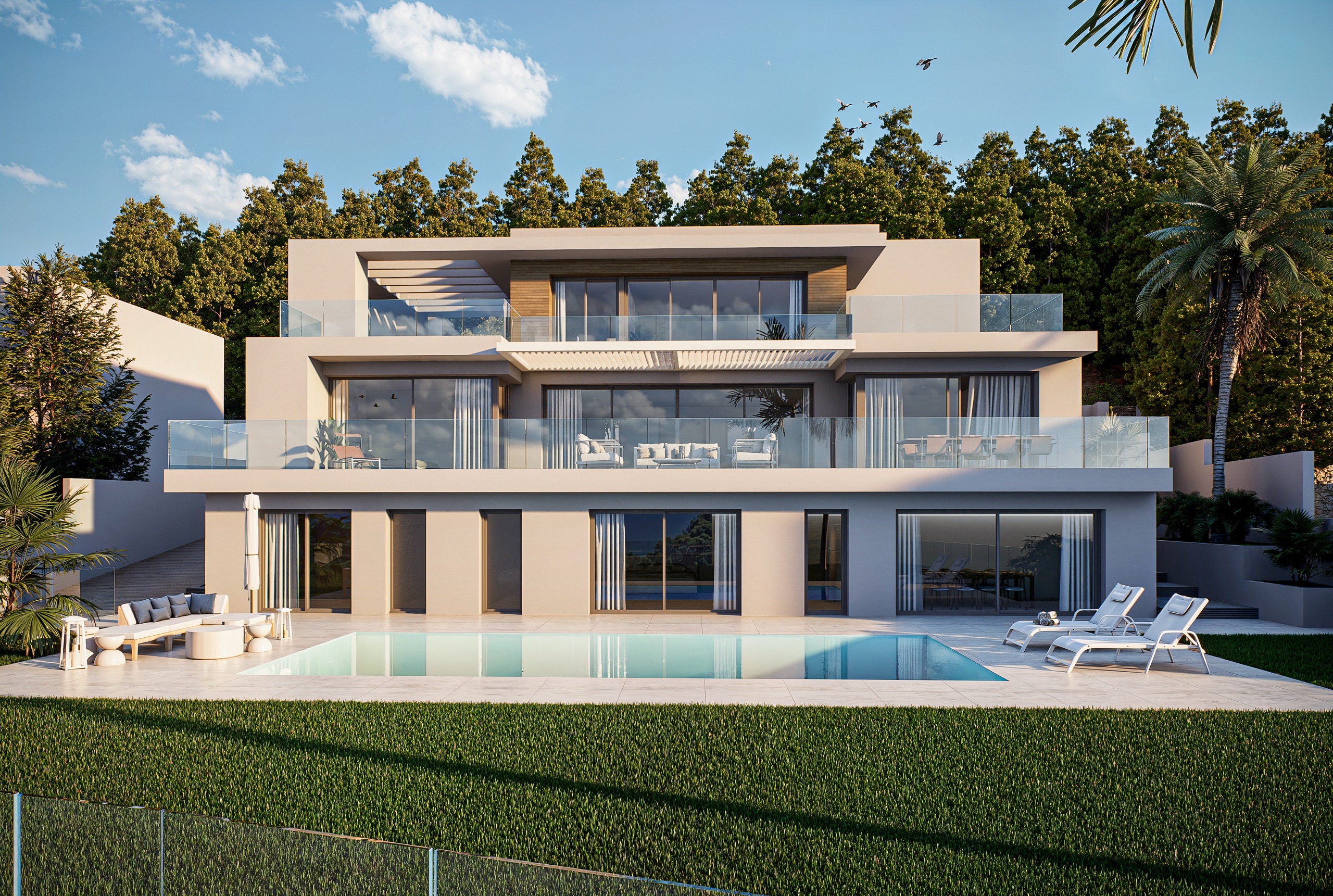 Garden in villa for sale in Altea