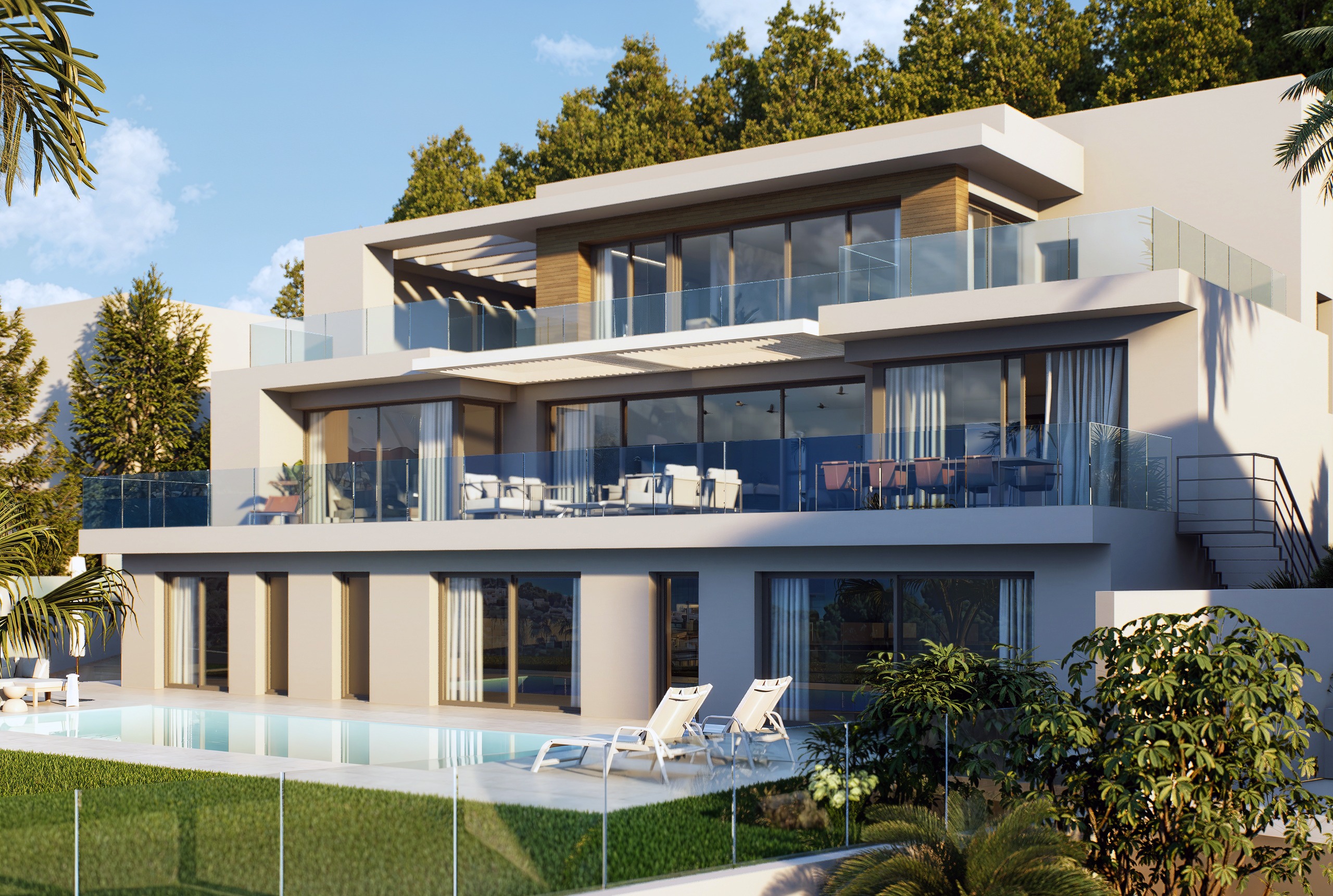 Terrace in villa for sale in Altea