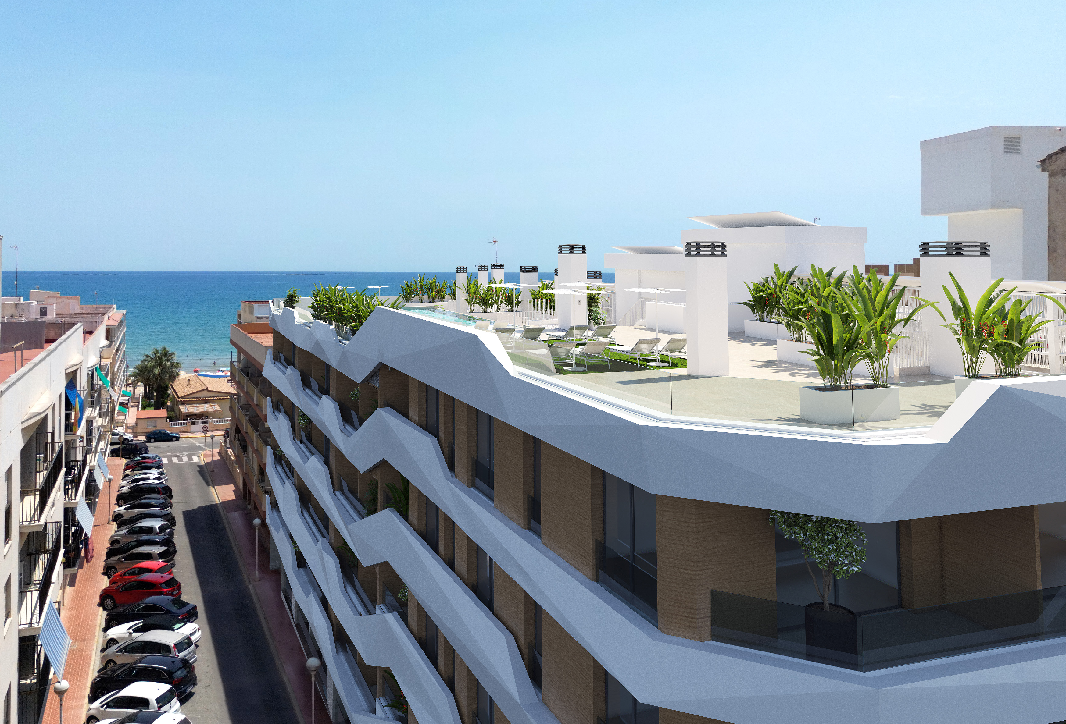 Master bedroom in apartment for sale in Guardamar del Segura