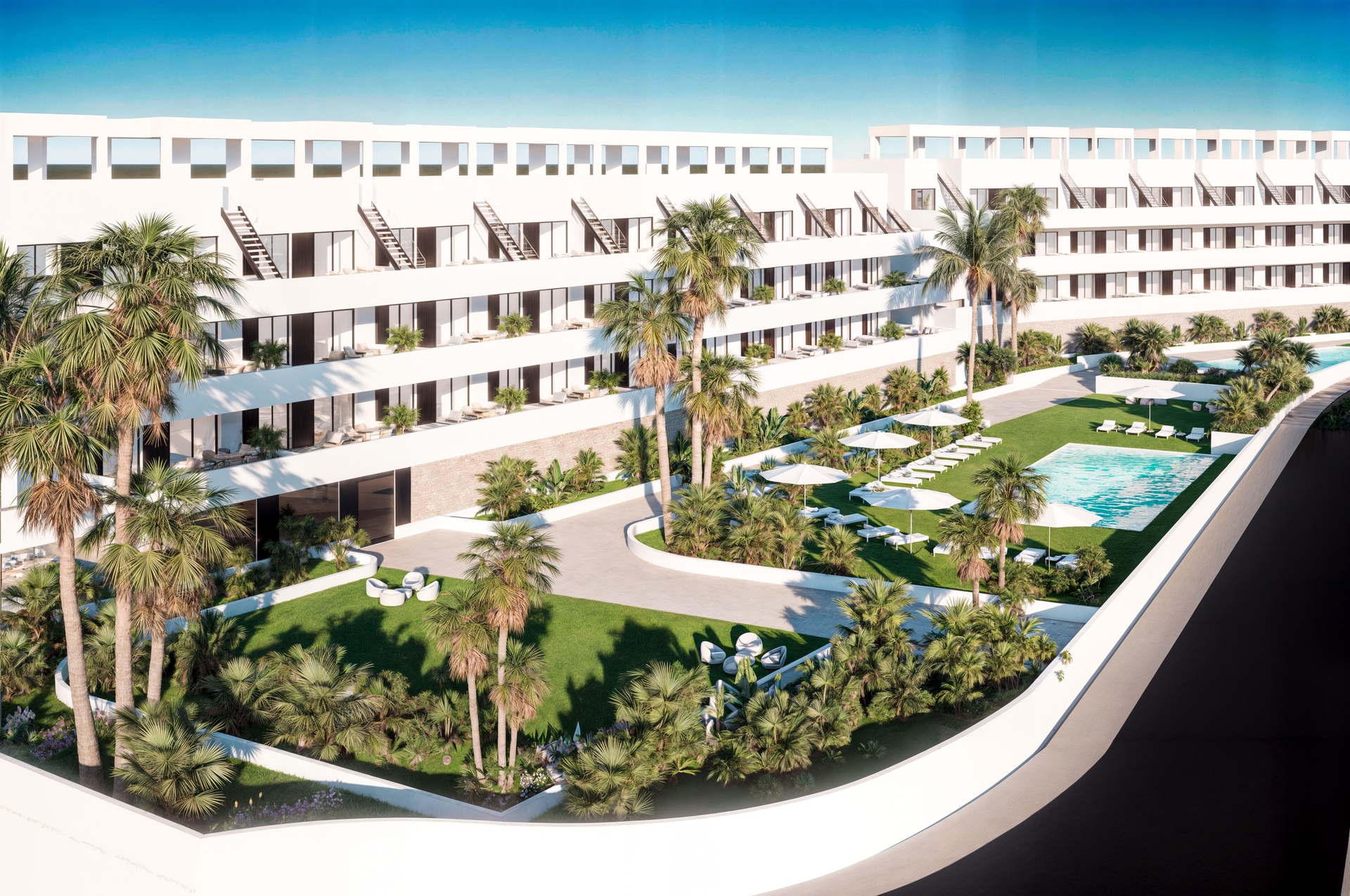 Exterior view in apartment for sale in Finestrat