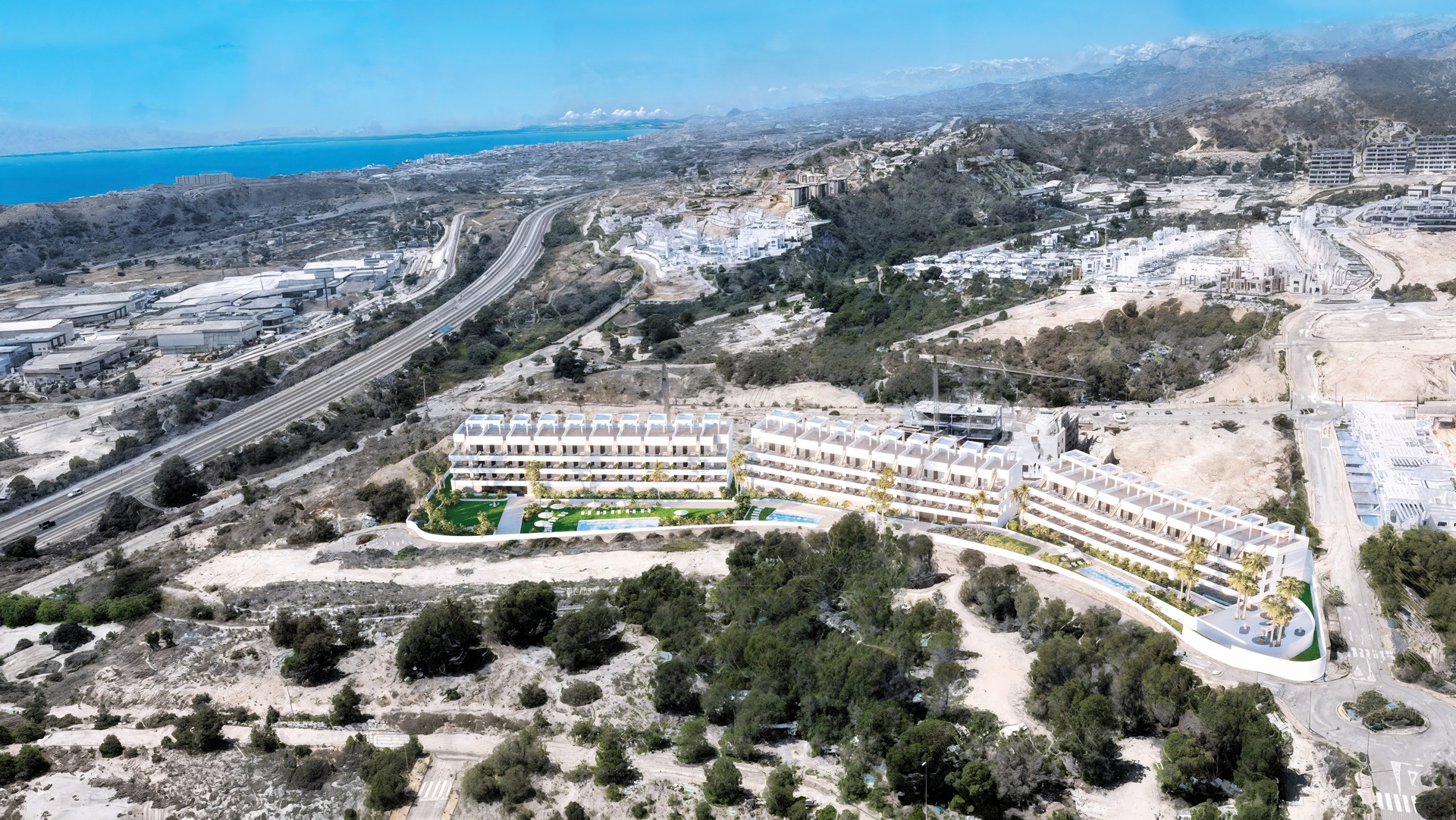 Garden in apartment for sale in Finestrat