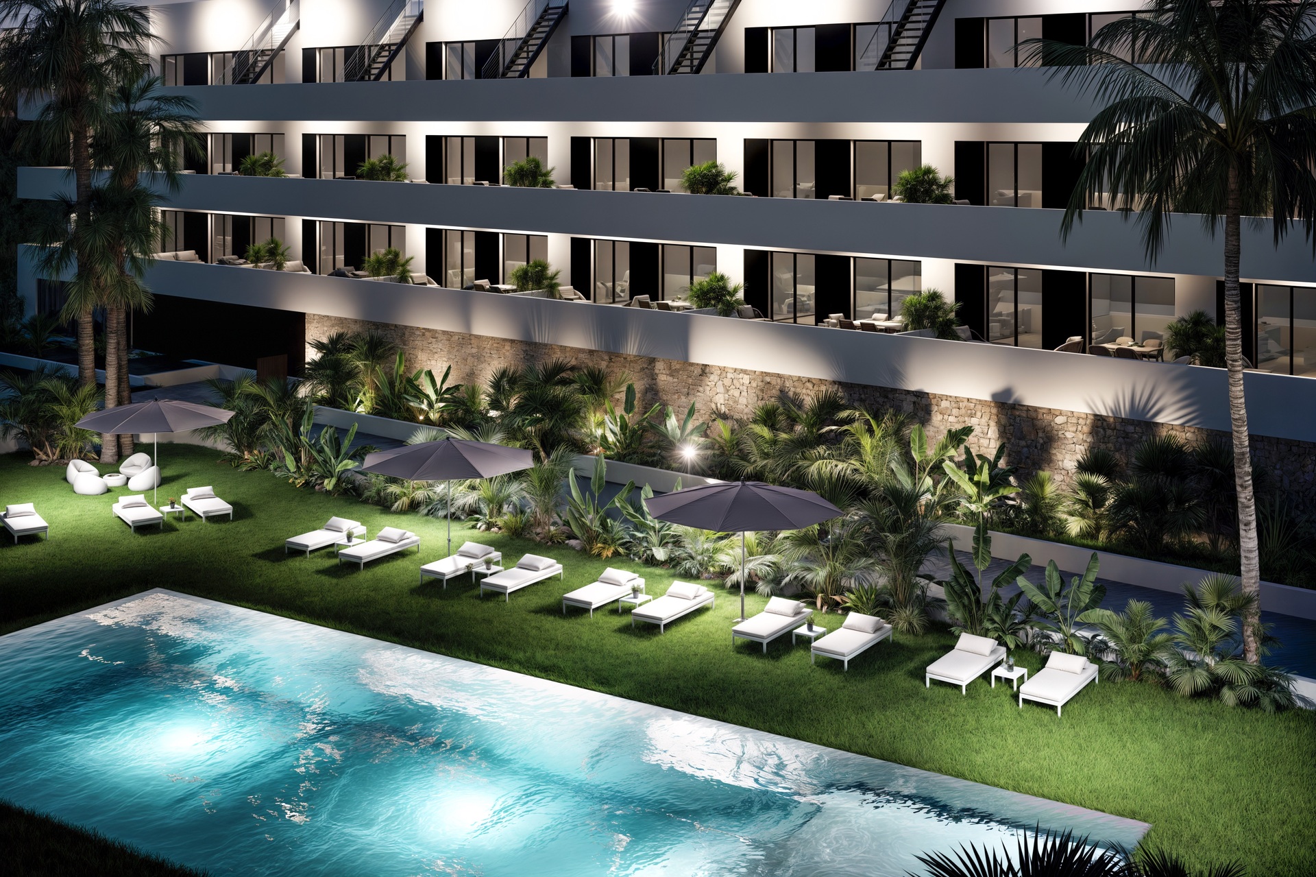 Terrace in penthouse for sale in Finestrat