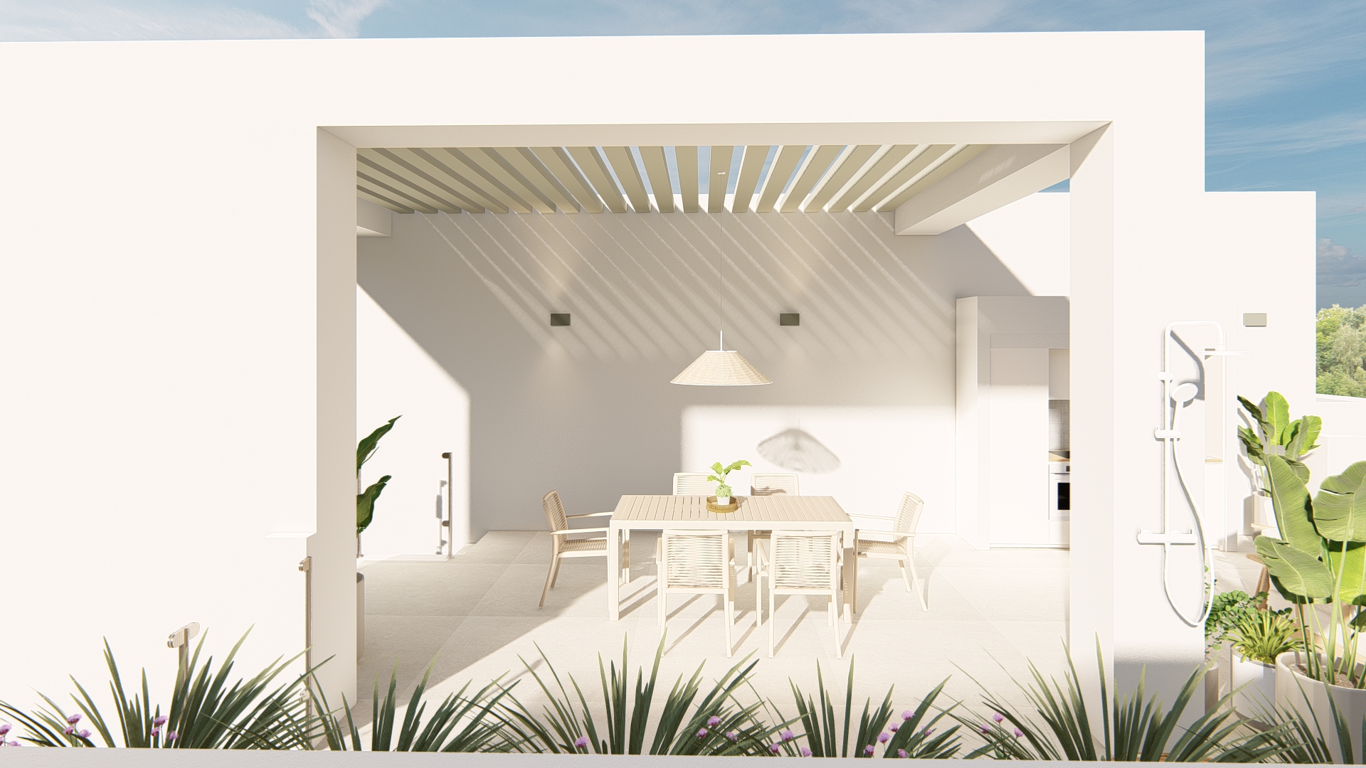 Garden in low_bungalow for sale in Ciudad Quesada