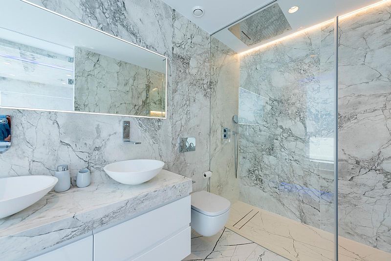 Master bedroom in villa for sale in Calpe