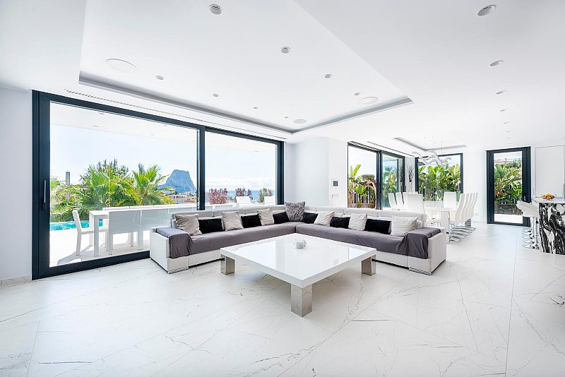 Living room in villa for sale in Calpe