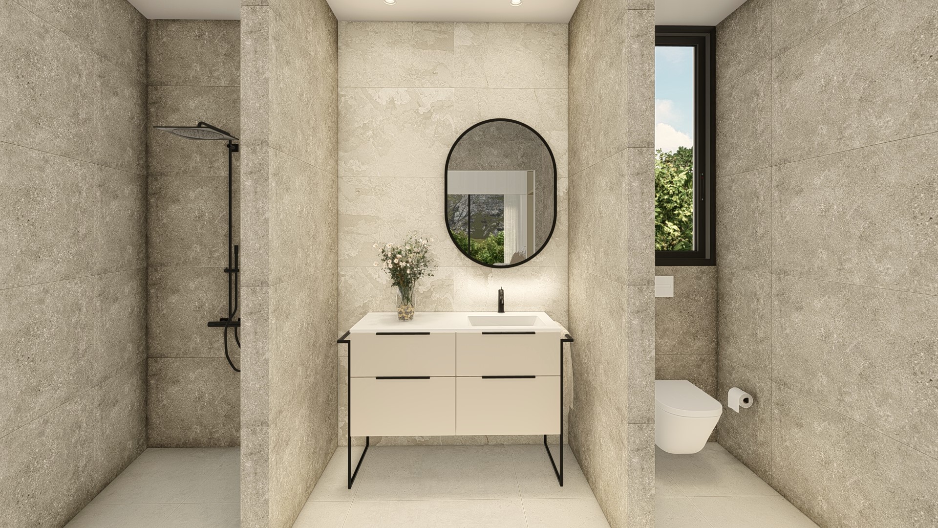 Bedroom in villa for sale in Polop