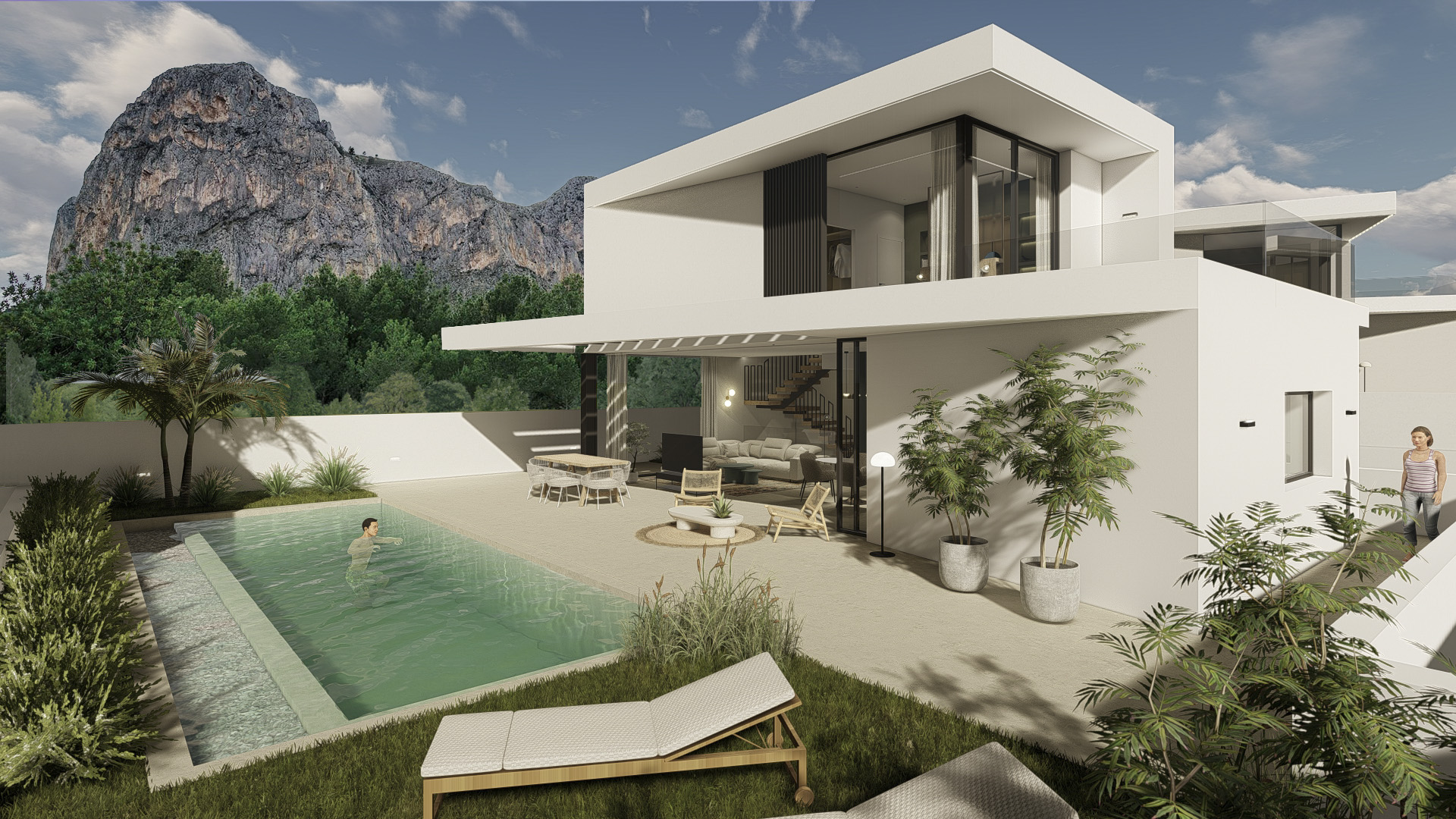 Kitchen in villa for sale in Polop