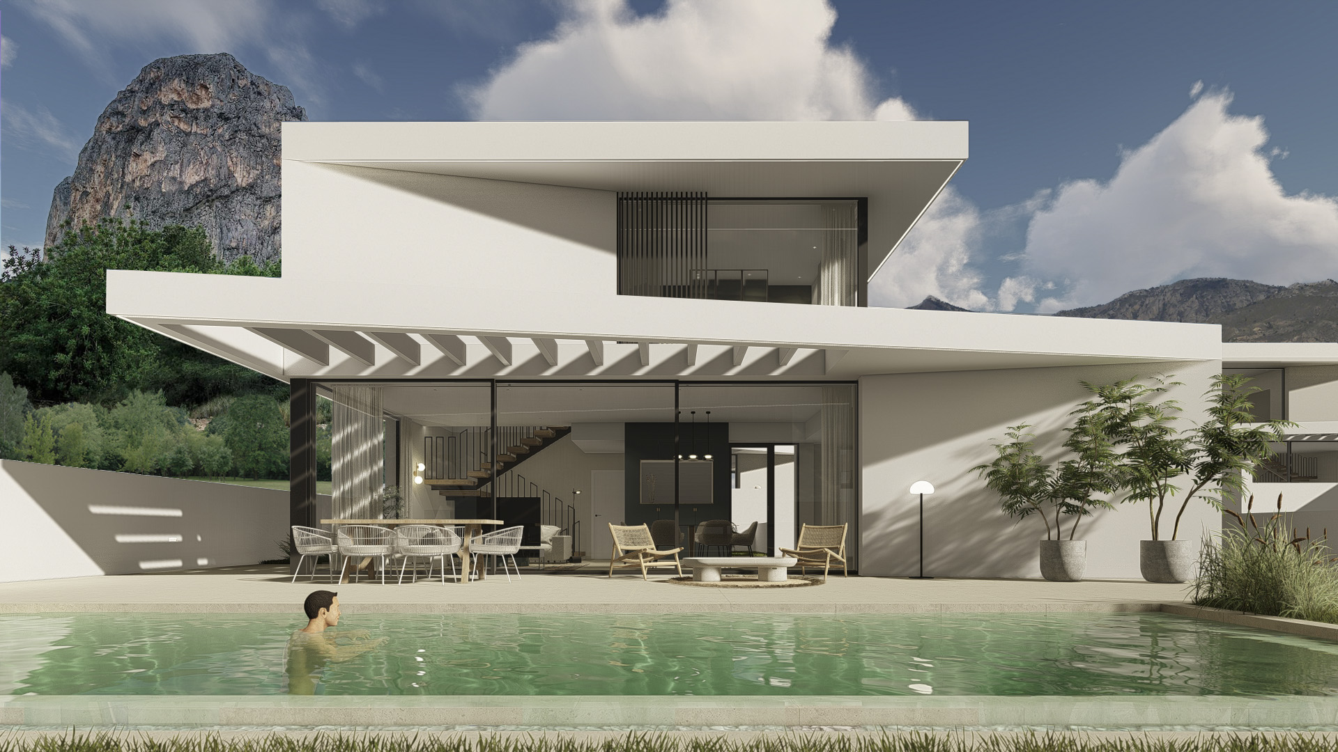 Kitchen in villa for sale in Polop