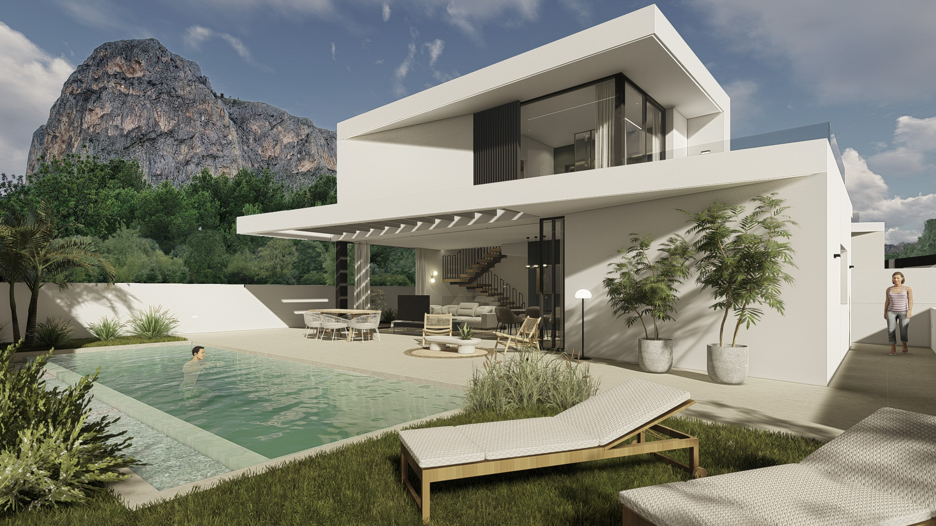 Kitchen in villa for sale in Polop