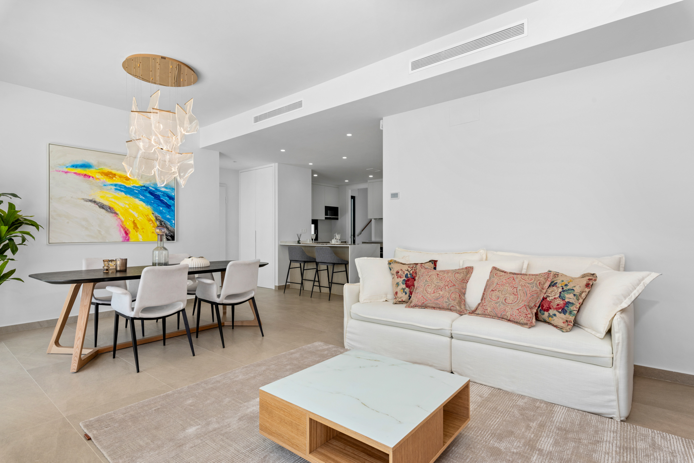 Living room in villa for sale in Dehesa de Campoamor