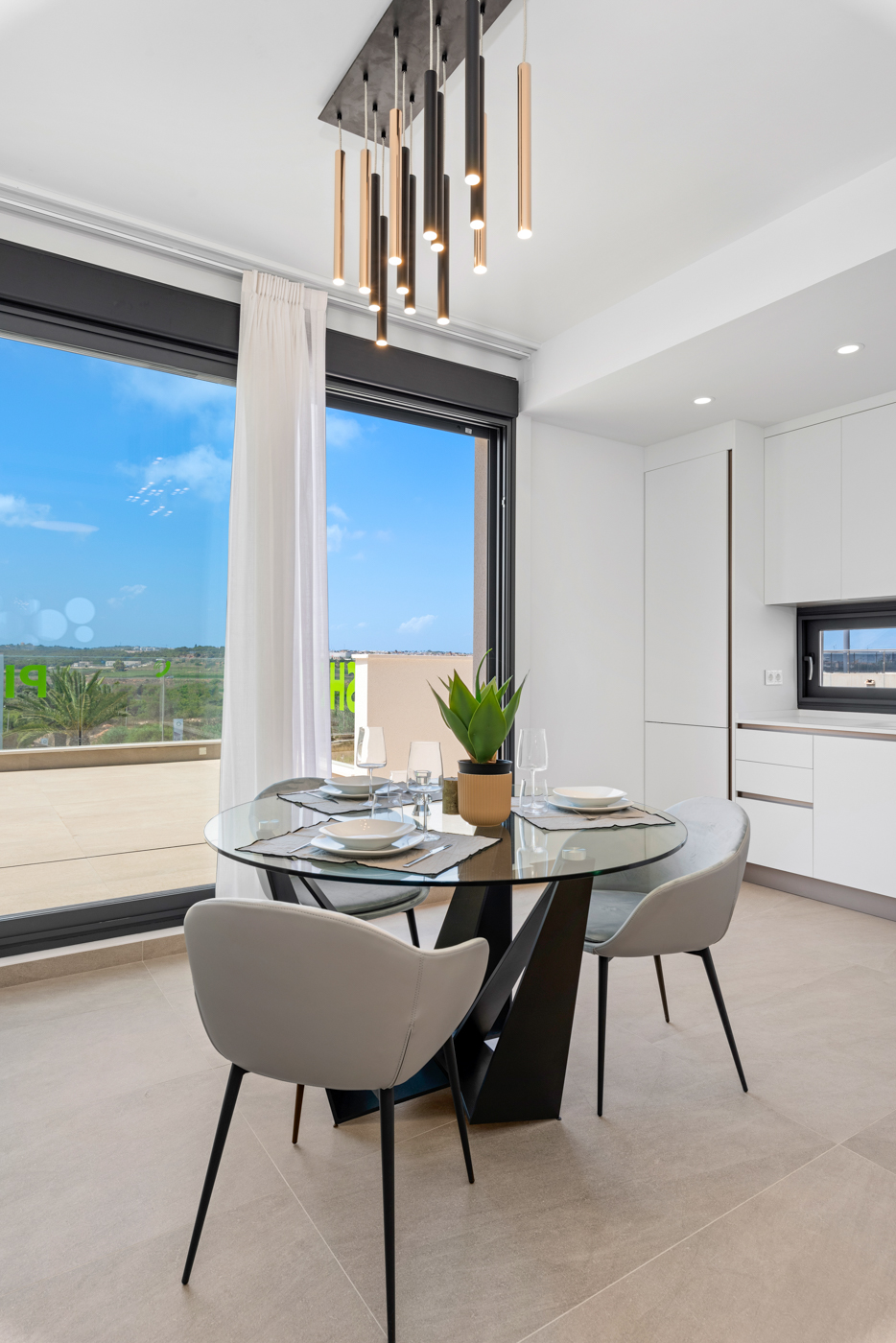 Pool area in villa for sale in Dehesa de Campoamor