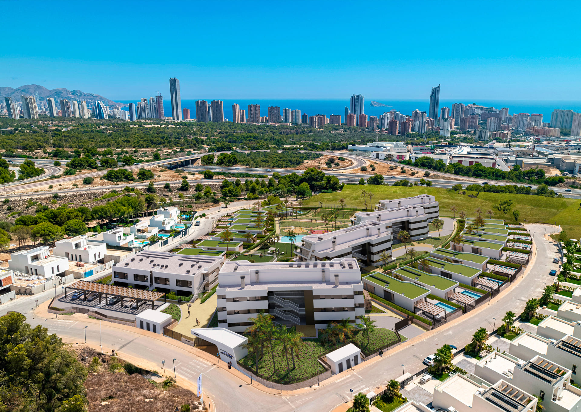 Terrace in penthouse for sale in Finestrat