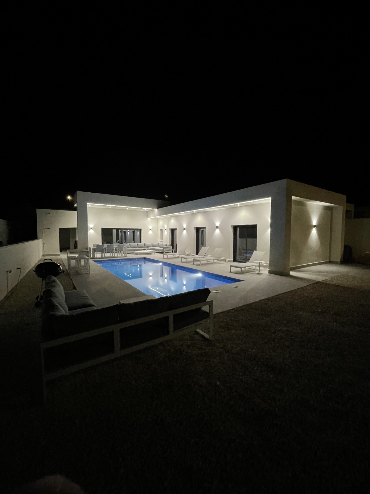 Pool area in villa for sale in la Romana