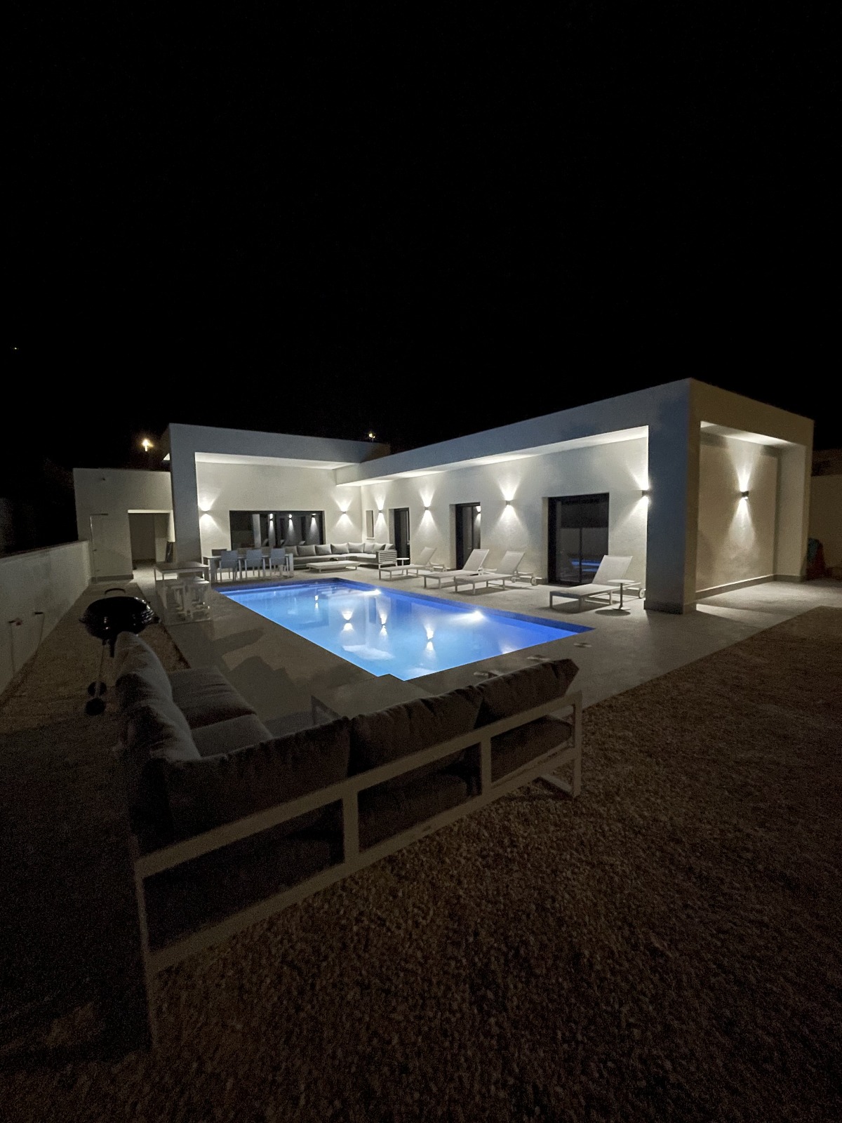 Pool area in villa for sale in la Romana