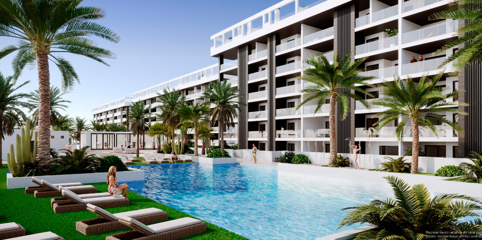 Dining area in penthouse for sale in Torrevieja