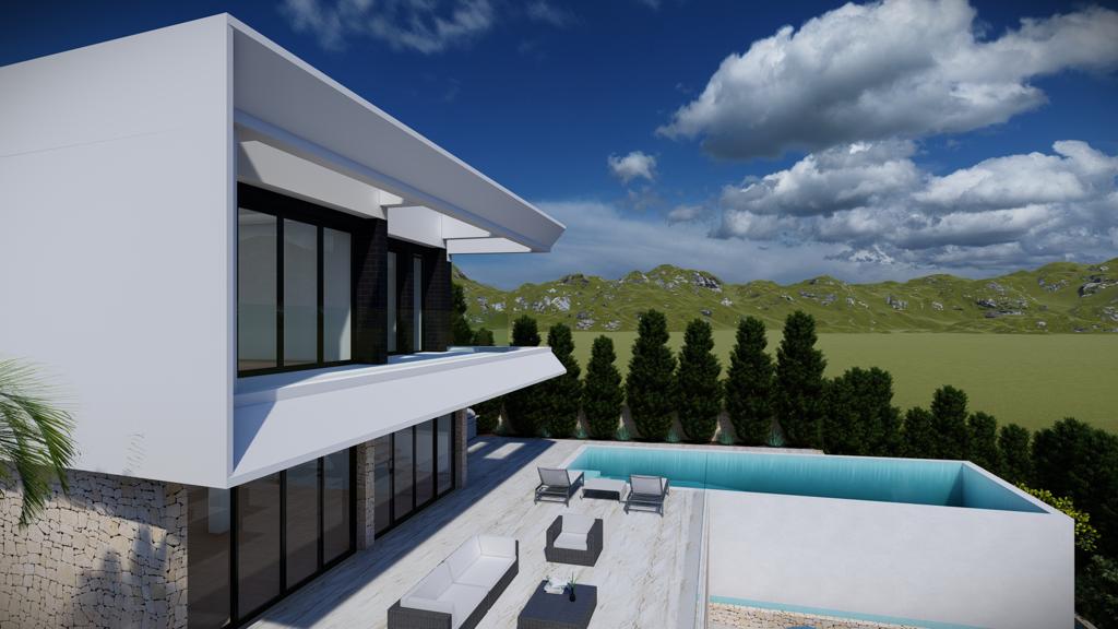 Garden in villa for sale in Altea
