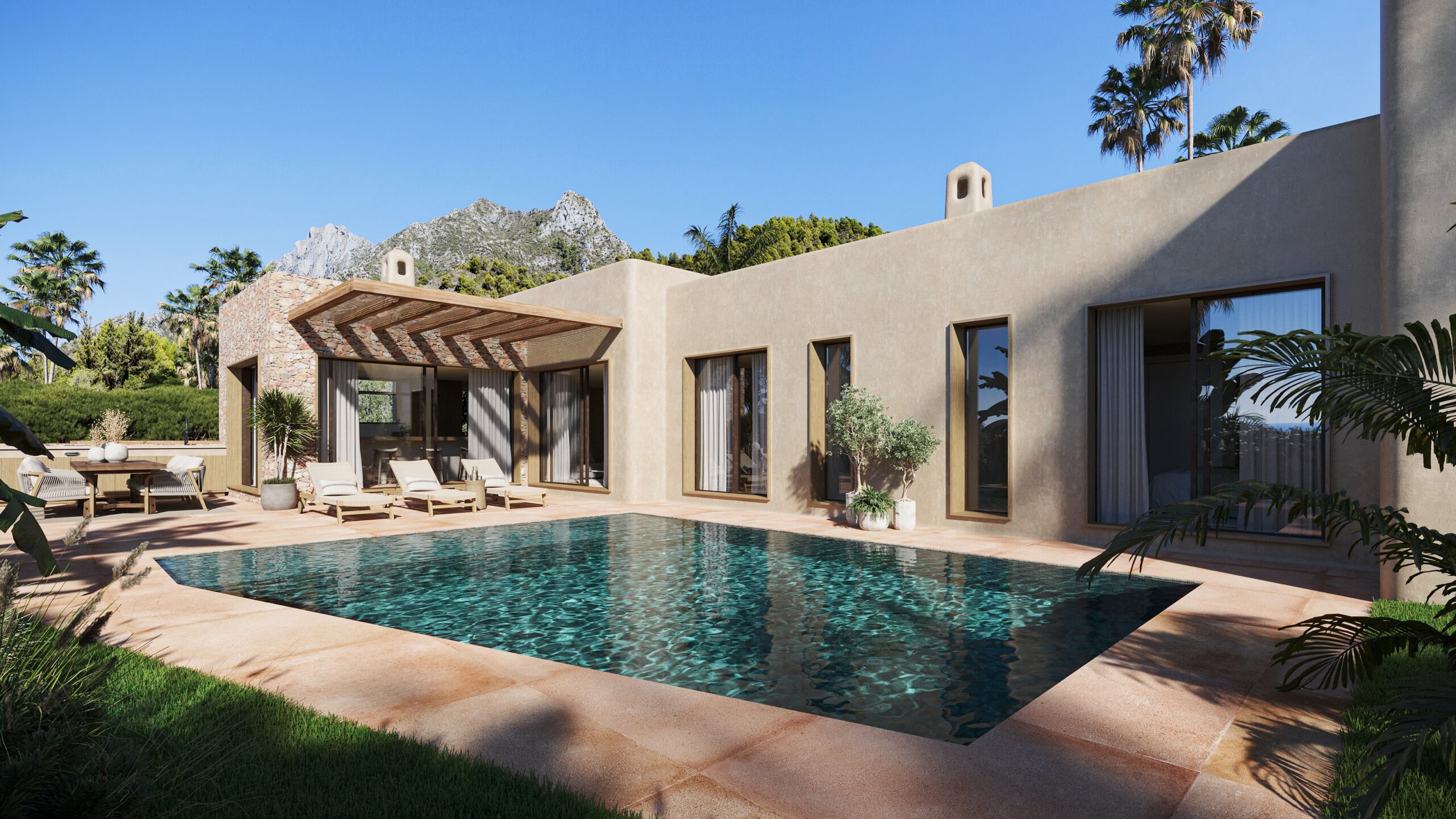 Exterior view in villa for sale in Jávea