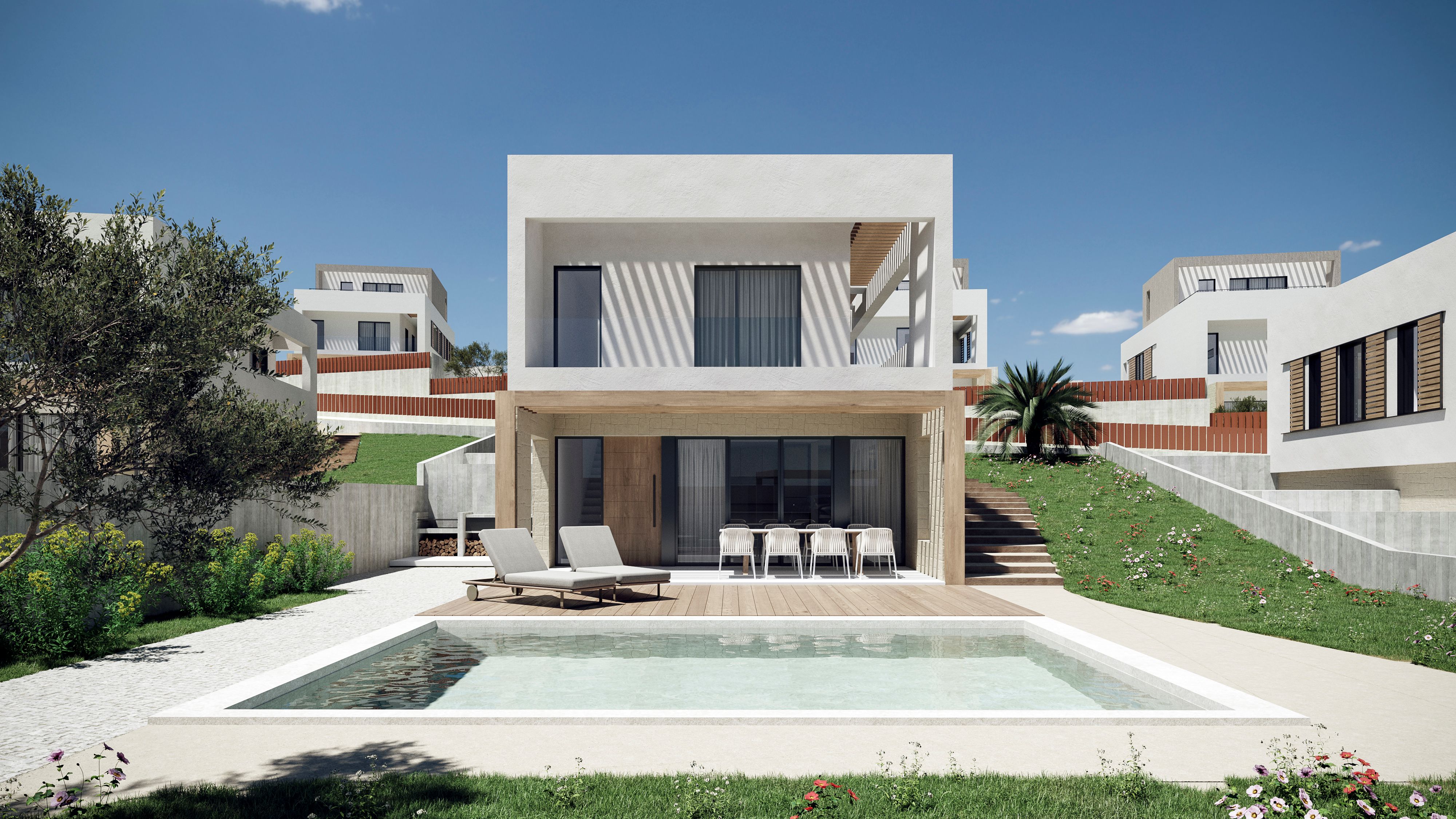 Terrace in villa for sale in Finestrat