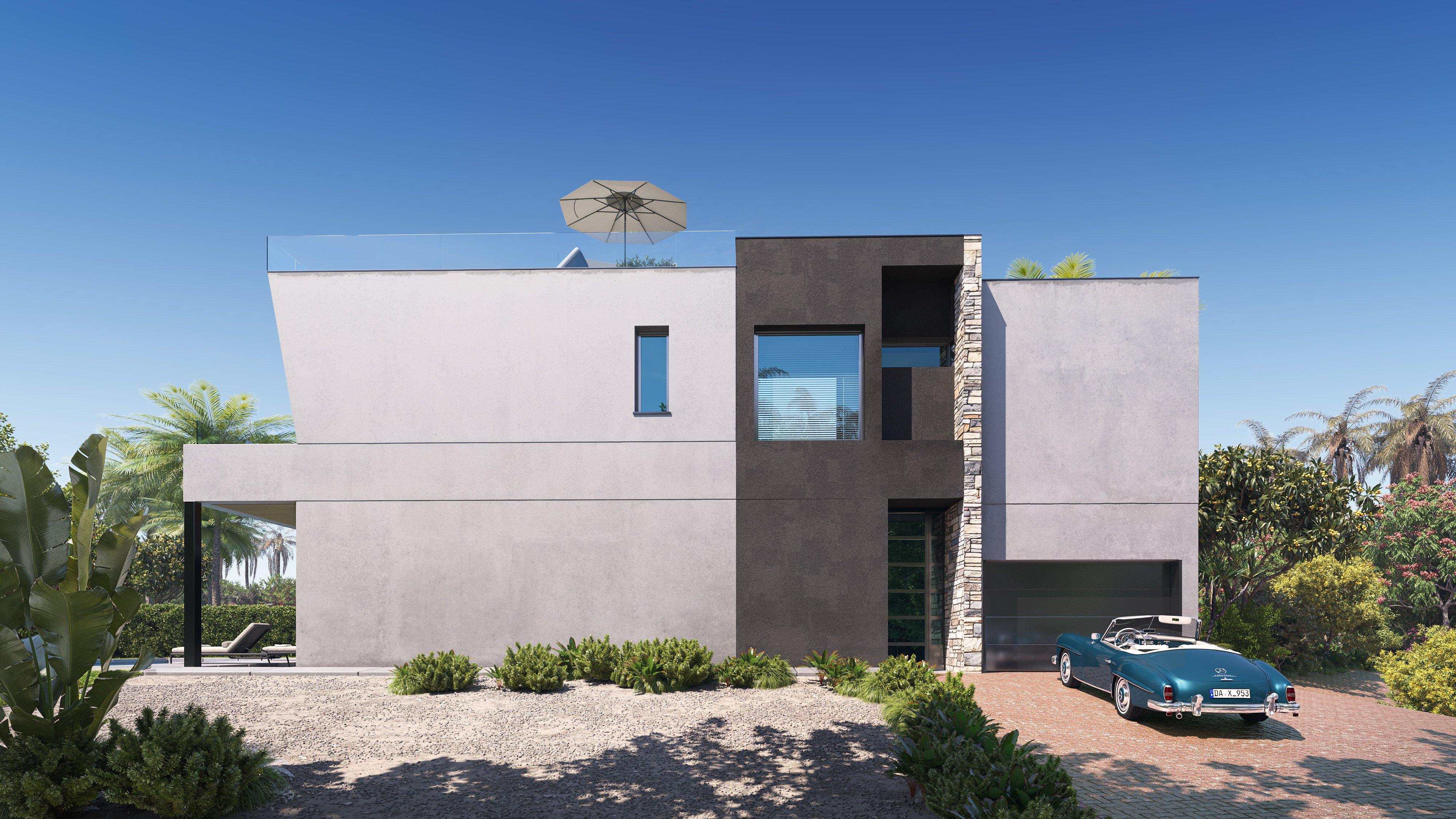 Master bedroom in villa for sale in Calpe