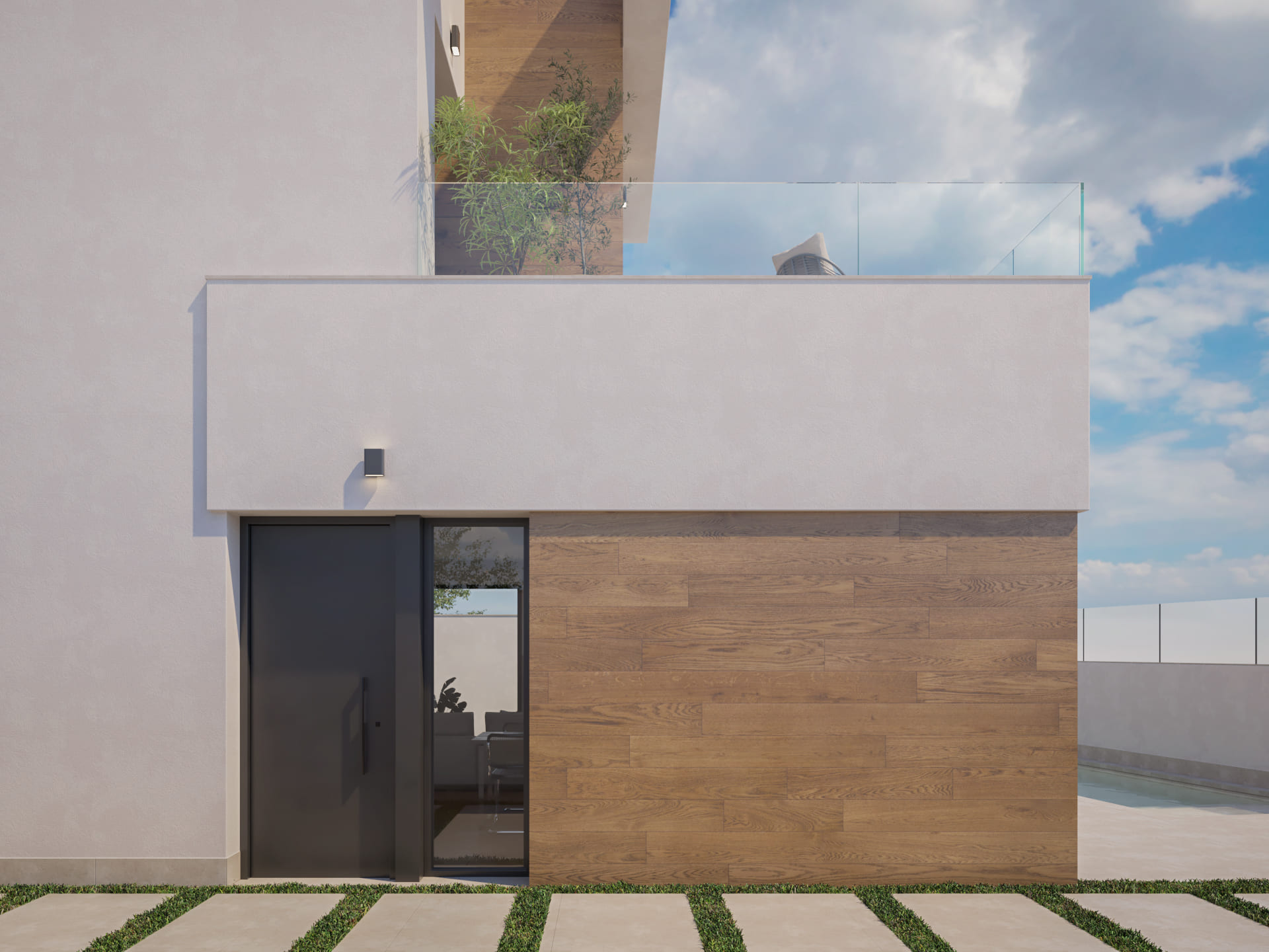 Exterior view in villa for sale in Pilar de la Horadada
