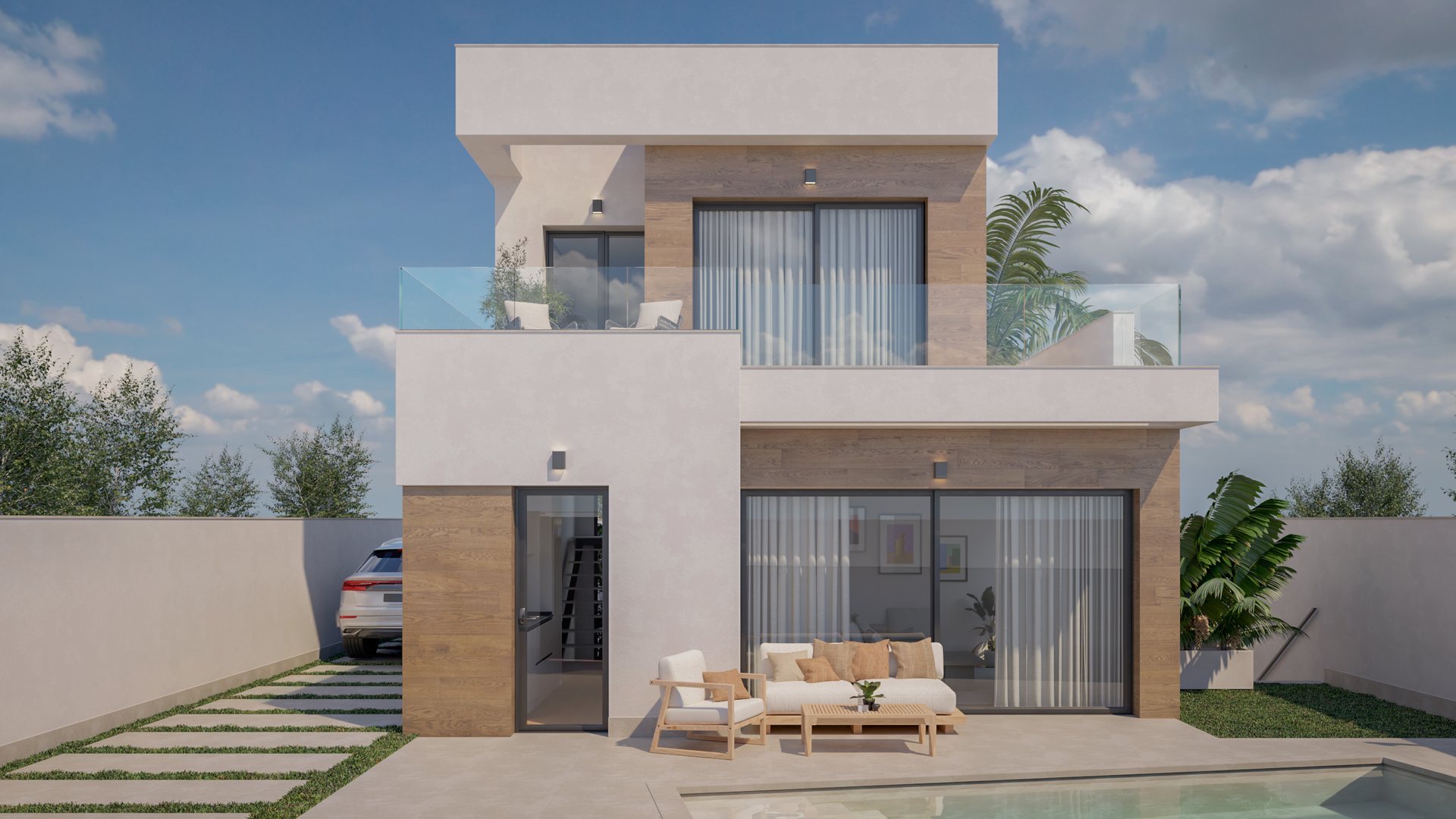 Living room in villa for sale in Pilar de la Horadada
