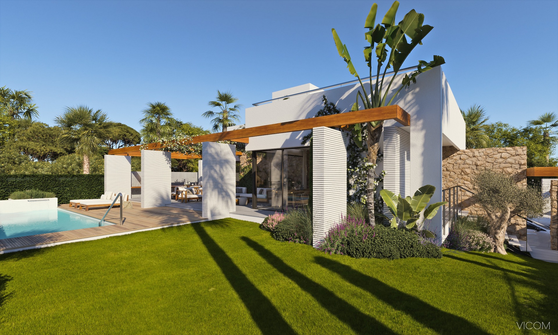 Terrace in villa for sale in Orihuela Costa