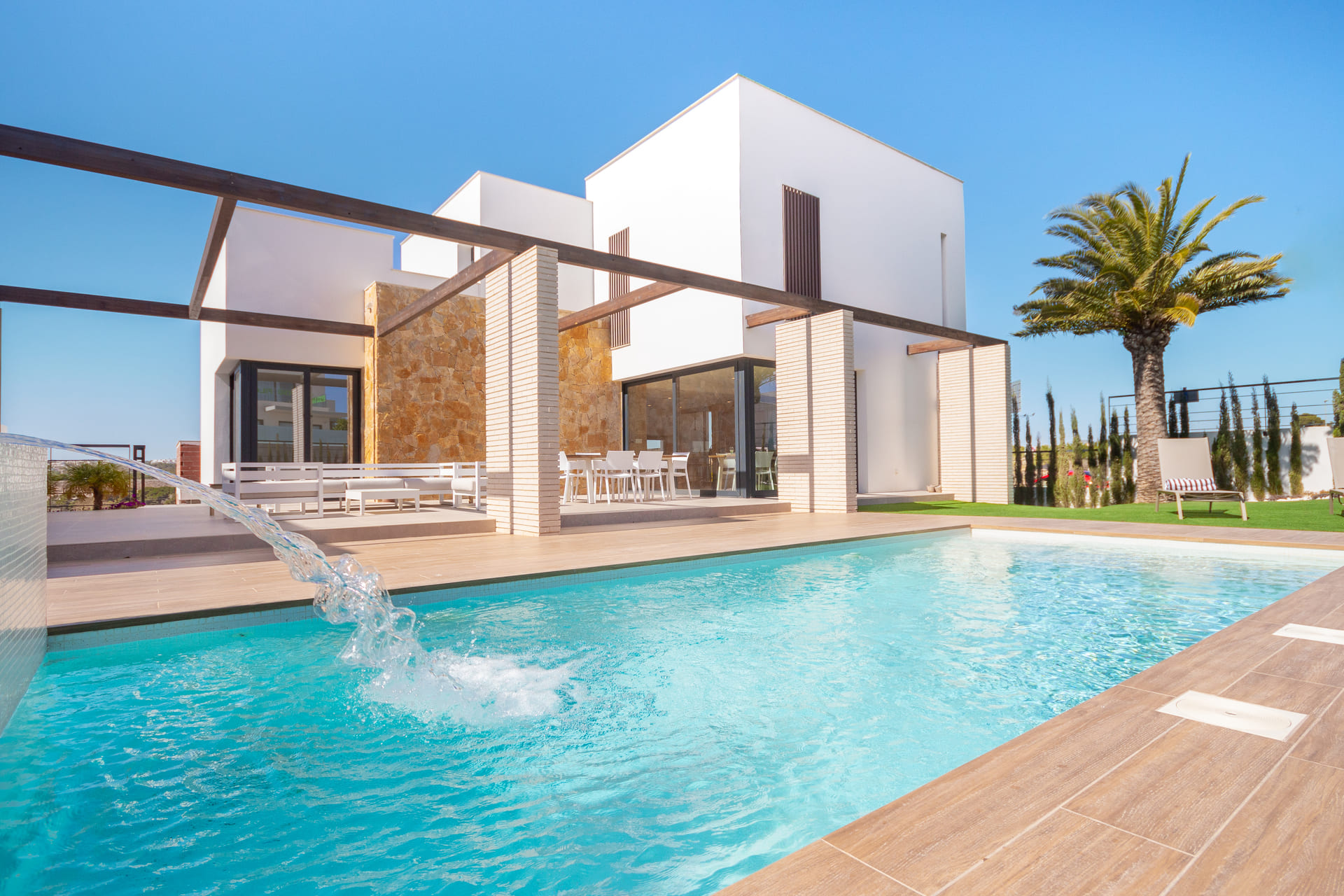 Living room in villa for sale in Orihuela Costa